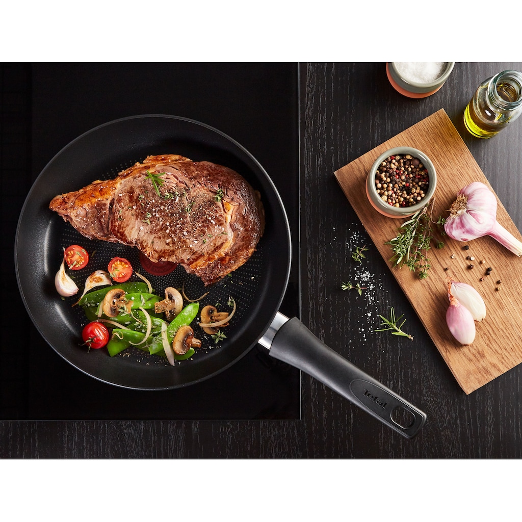 Tefal Bratpfanne »Steak it Easy«, (1 tlg.), Aluminium,Antihaft,Thermo-Signal,Steakpfanne,alle Herdarten Induktion