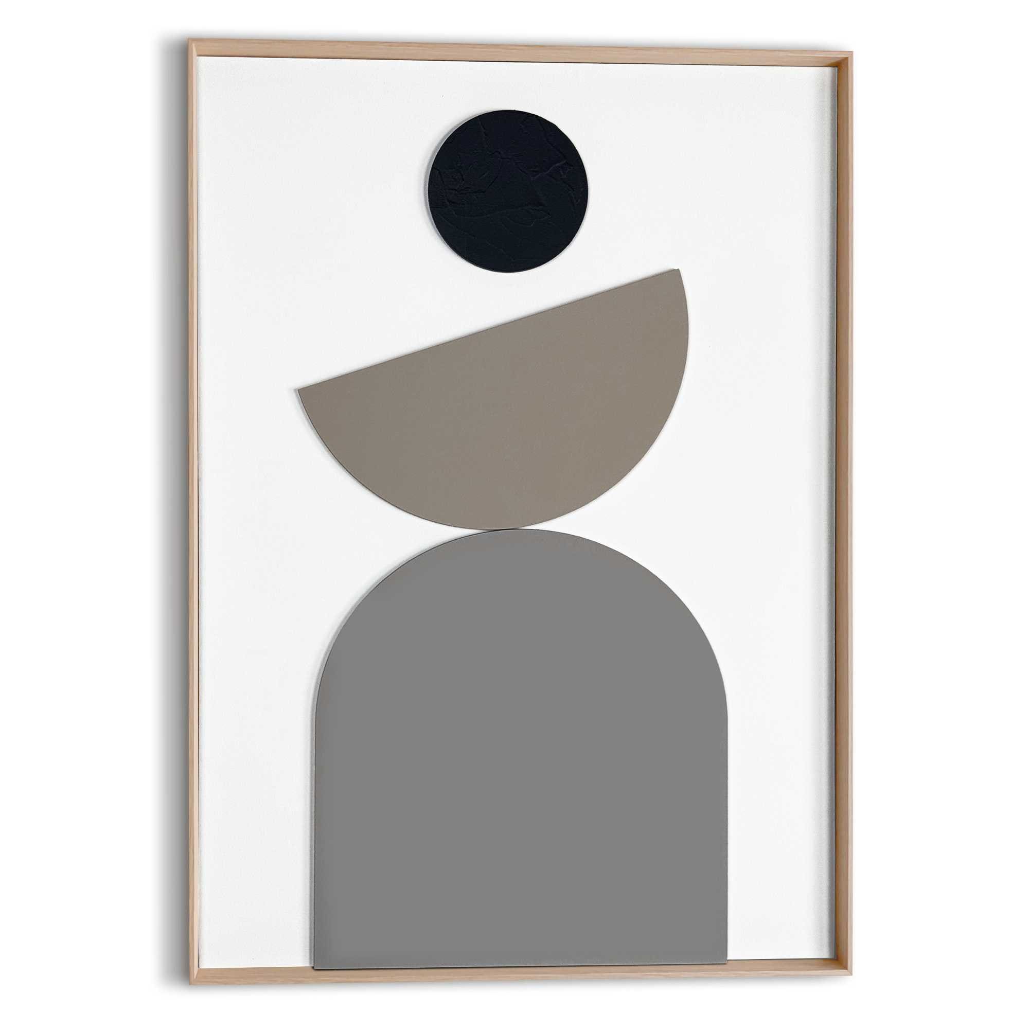 Reinders Wandbild "Abstract Balance", Wohnzimmer - Beige - MDF - Abstrakt - günstig online kaufen