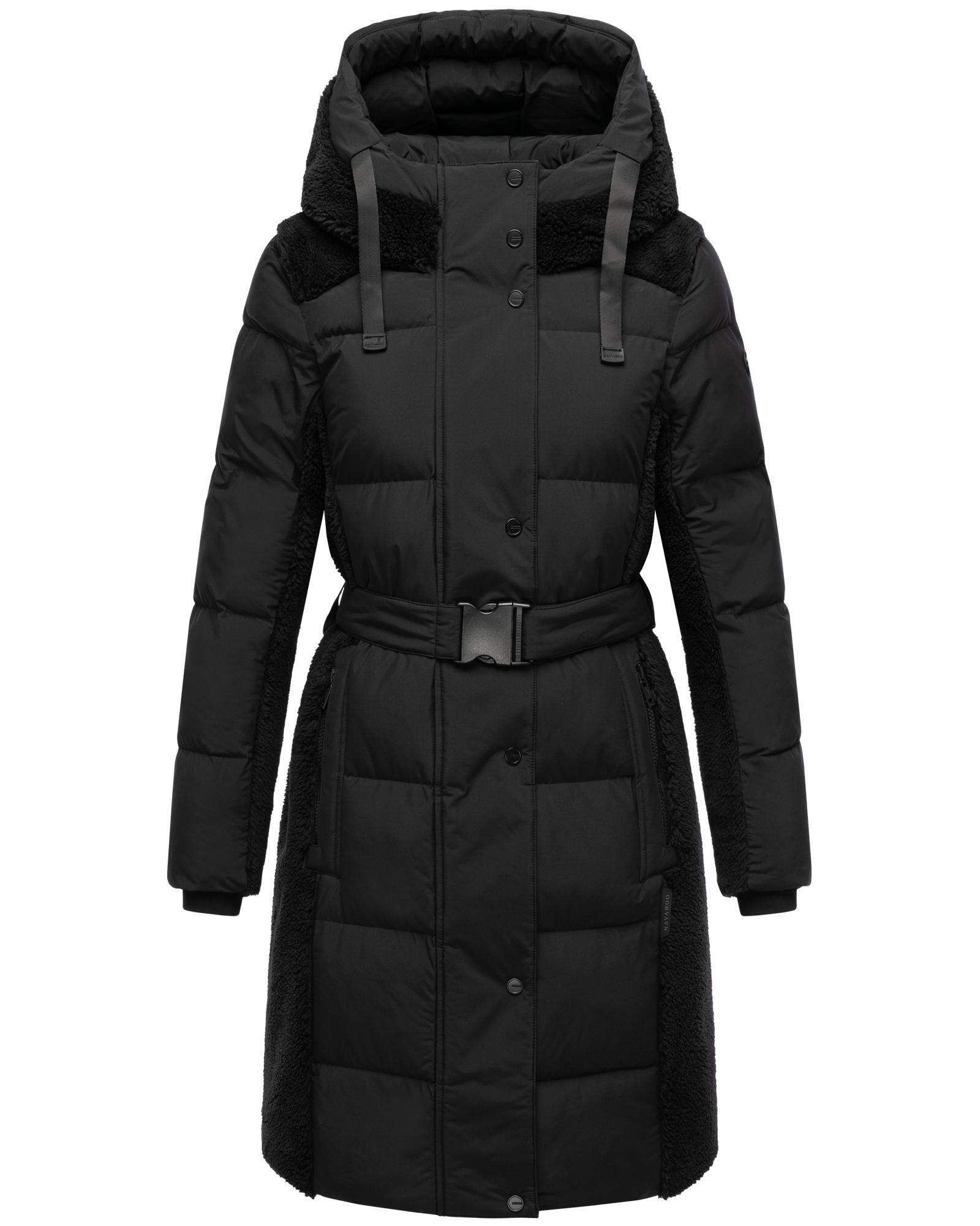 Navahoo Wintermantel "Funkelteddy 14" Warmer Mantel mit Teddyplüsch-Akzente günstig online kaufen