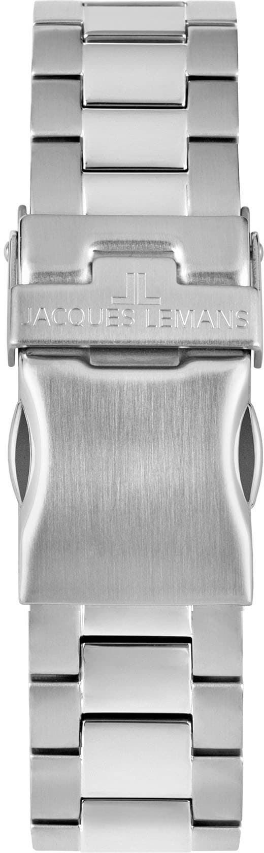 Jacques Lemans Chronograph »Liverpool, 1-1877H«, Quarzuhr, Armbanduhr, Herrenuhr, Edelstahlarmband,bis 20 bar wasserd.