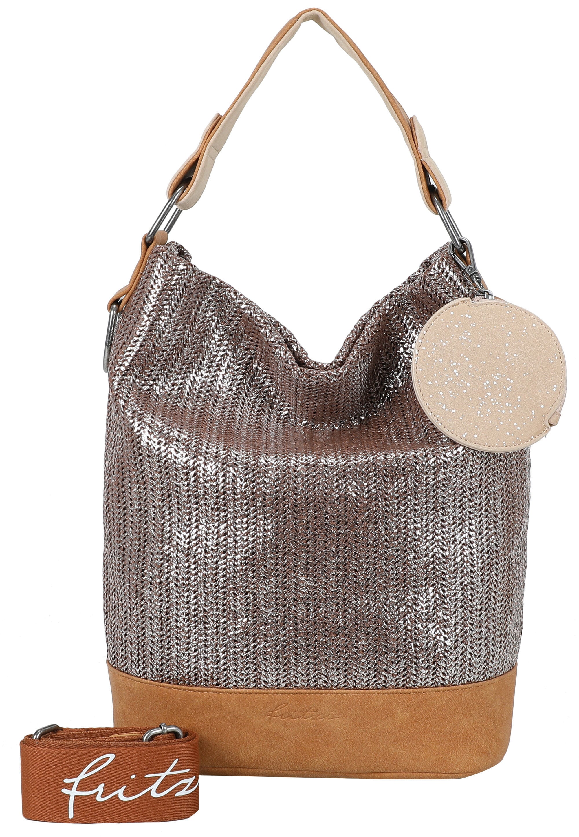 Fritzi aus Preußen "Olga Limited Painted Straw" mit abnehmbarem Anhänger