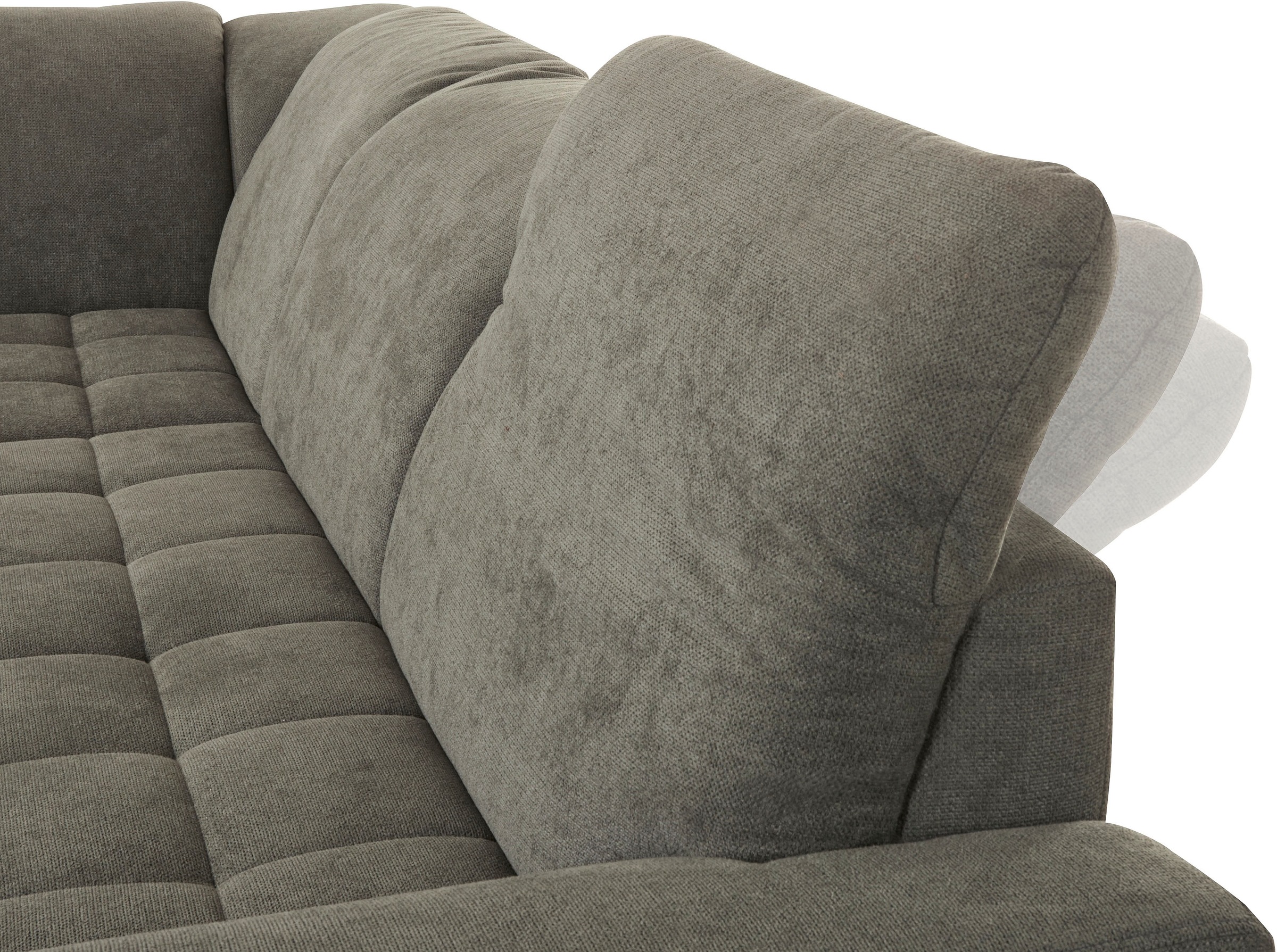 DOMO collection Ecksofa »Franzi L-Form«, wahlweise mit Kopfteilverstellung (dann Breite: 275 cm)