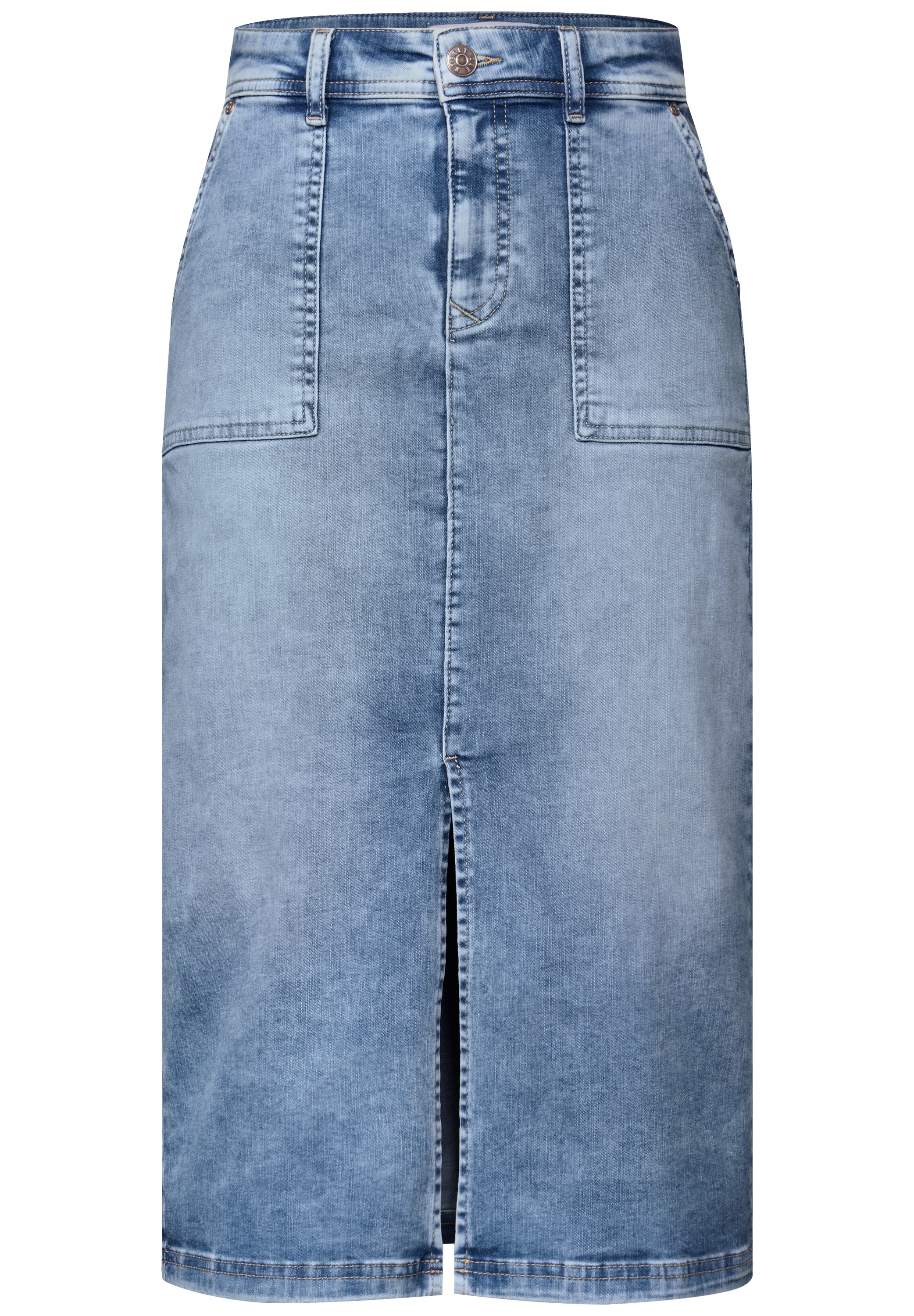 STREET ONE Jeansrock, aus Baumwolle mit Stretchanteil