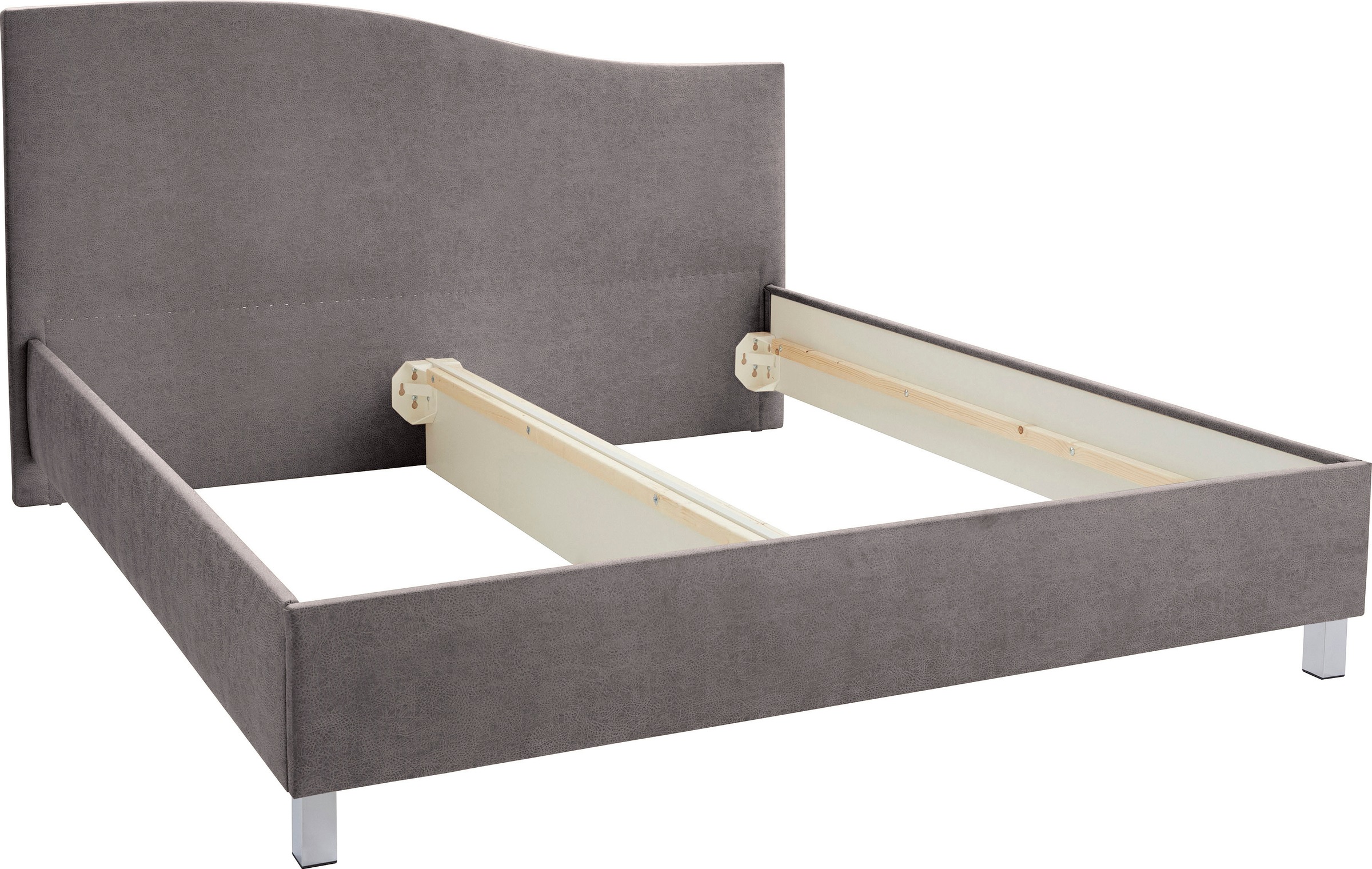 WESTFAL Polsterbett Grau 160x200cm 6