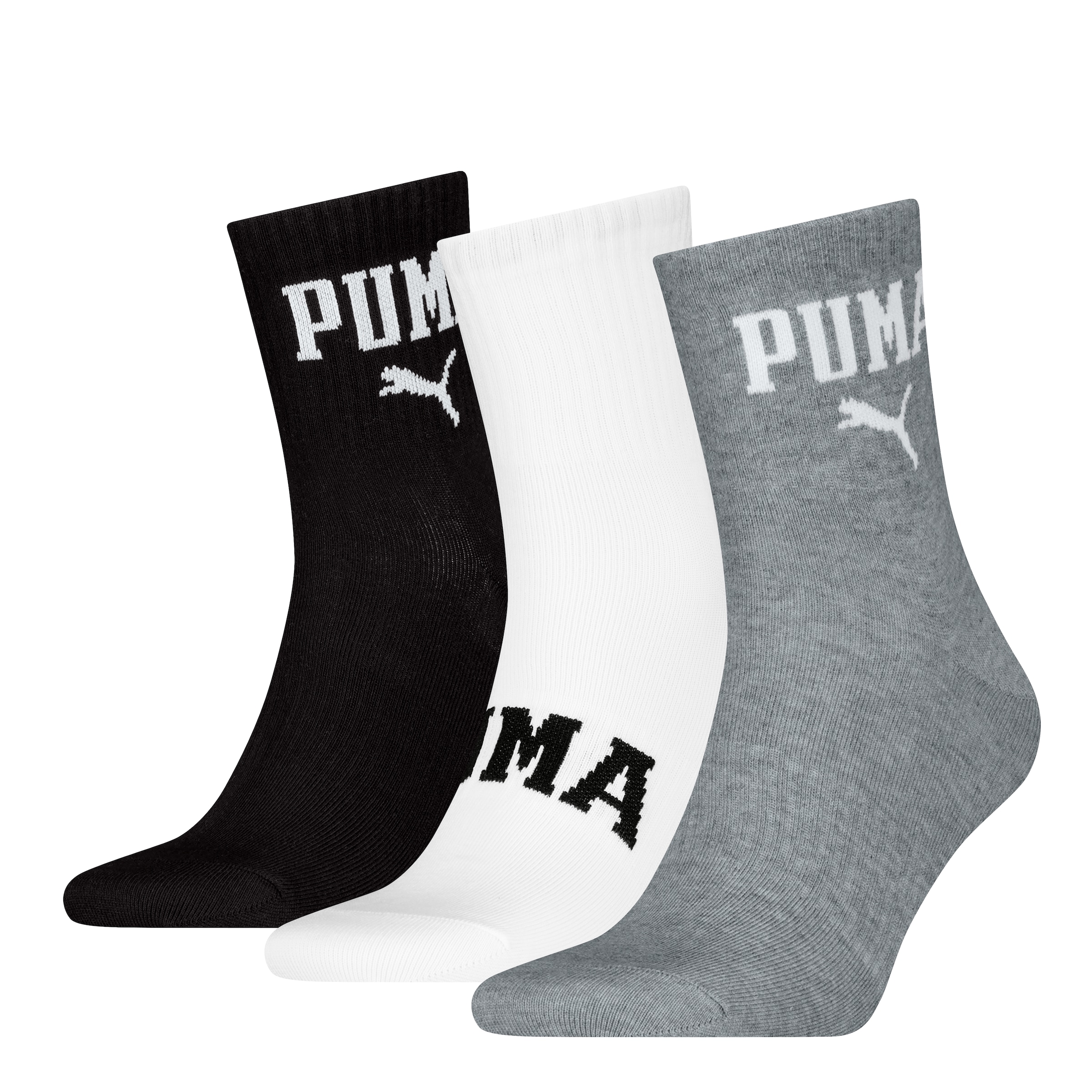 PUMA Socken 3er Pack, 3 Stk. tlg. mit mehreren Logos günstig online kaufen