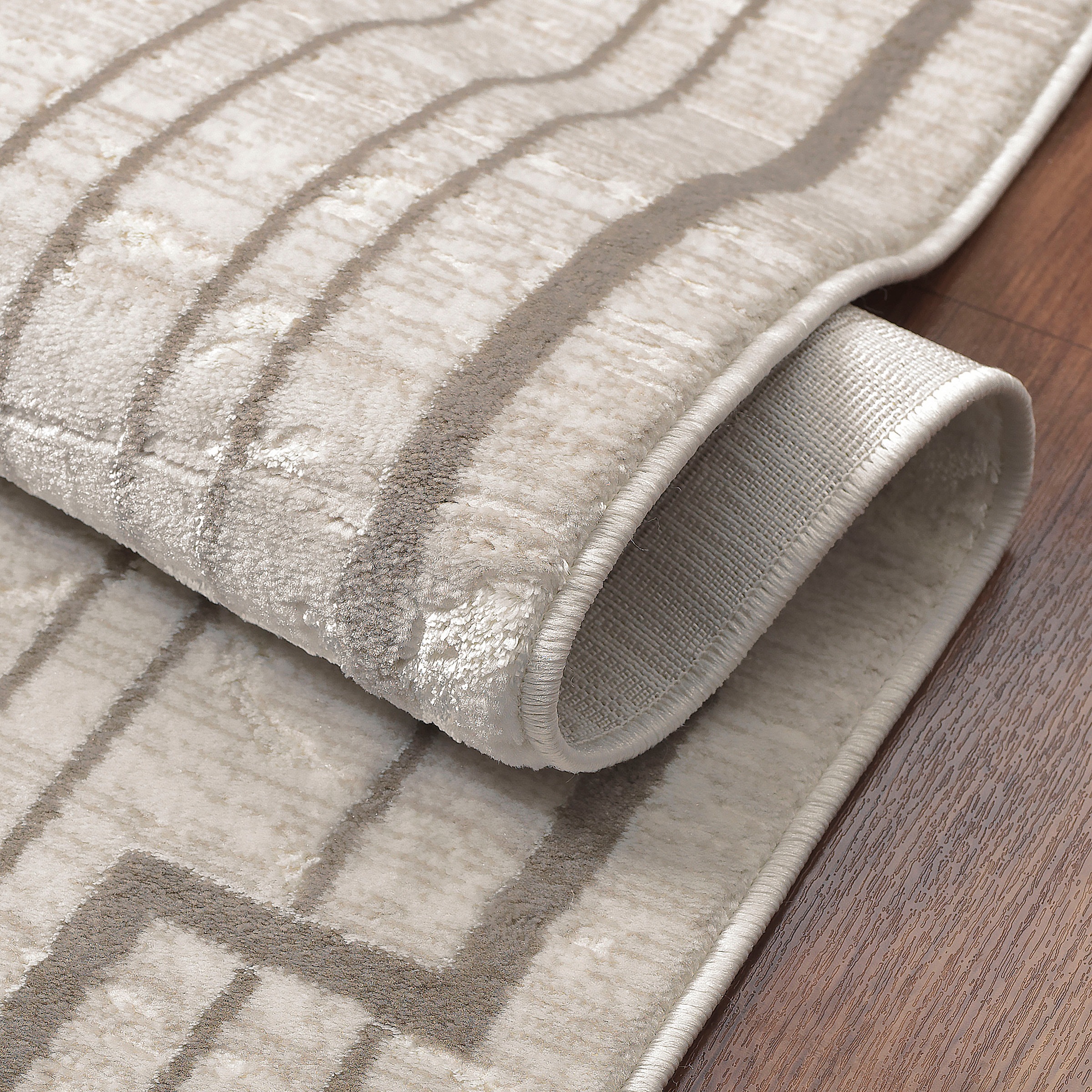 Sanat Teppich "Harmony 3214" rechteckig 12 mm Höhe abstrakter Kurzflorteppi günstig online kaufen