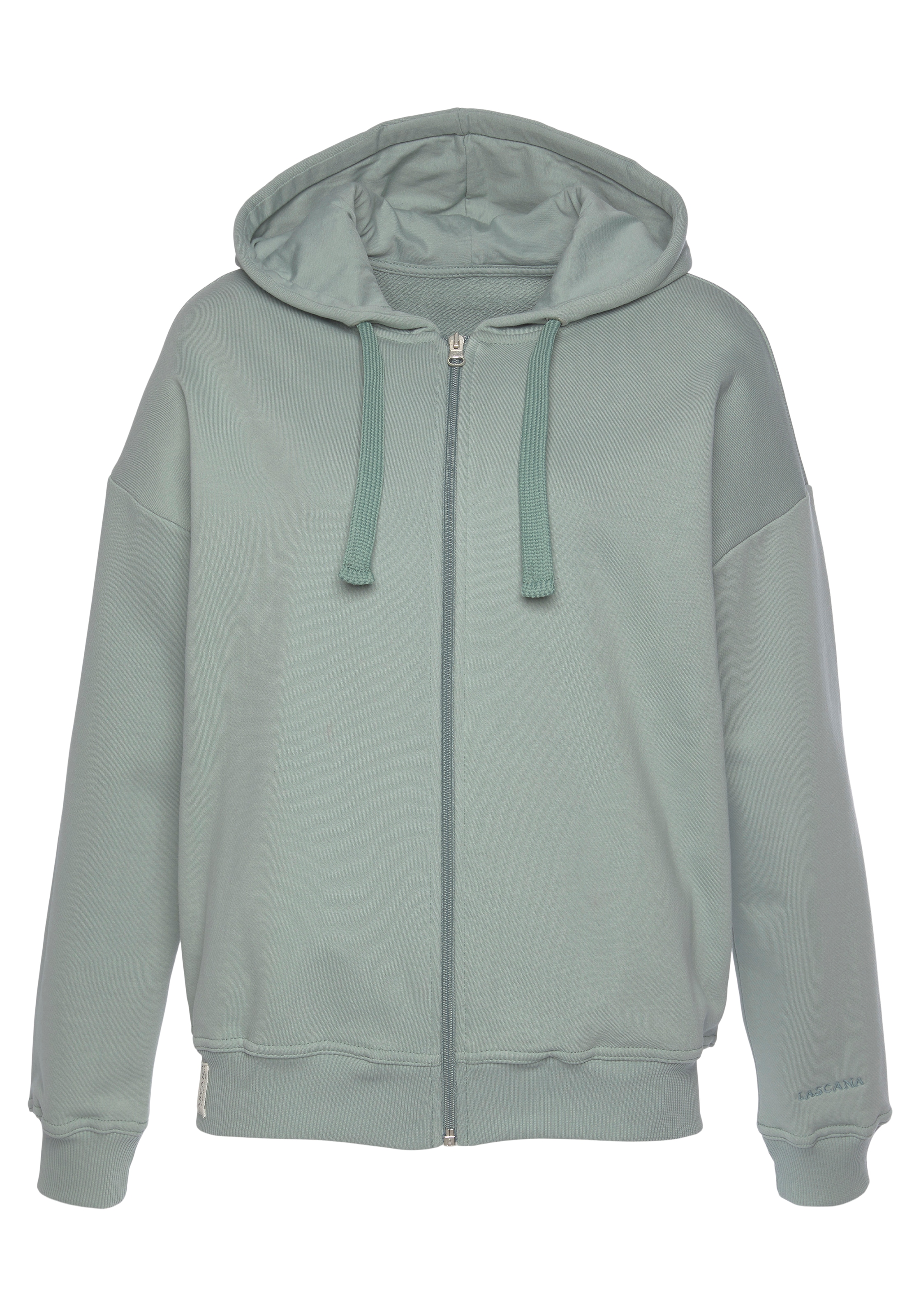 LASCANA Sweatjacke, aus organischer Baumwolle, Loungewear günstig online kaufen