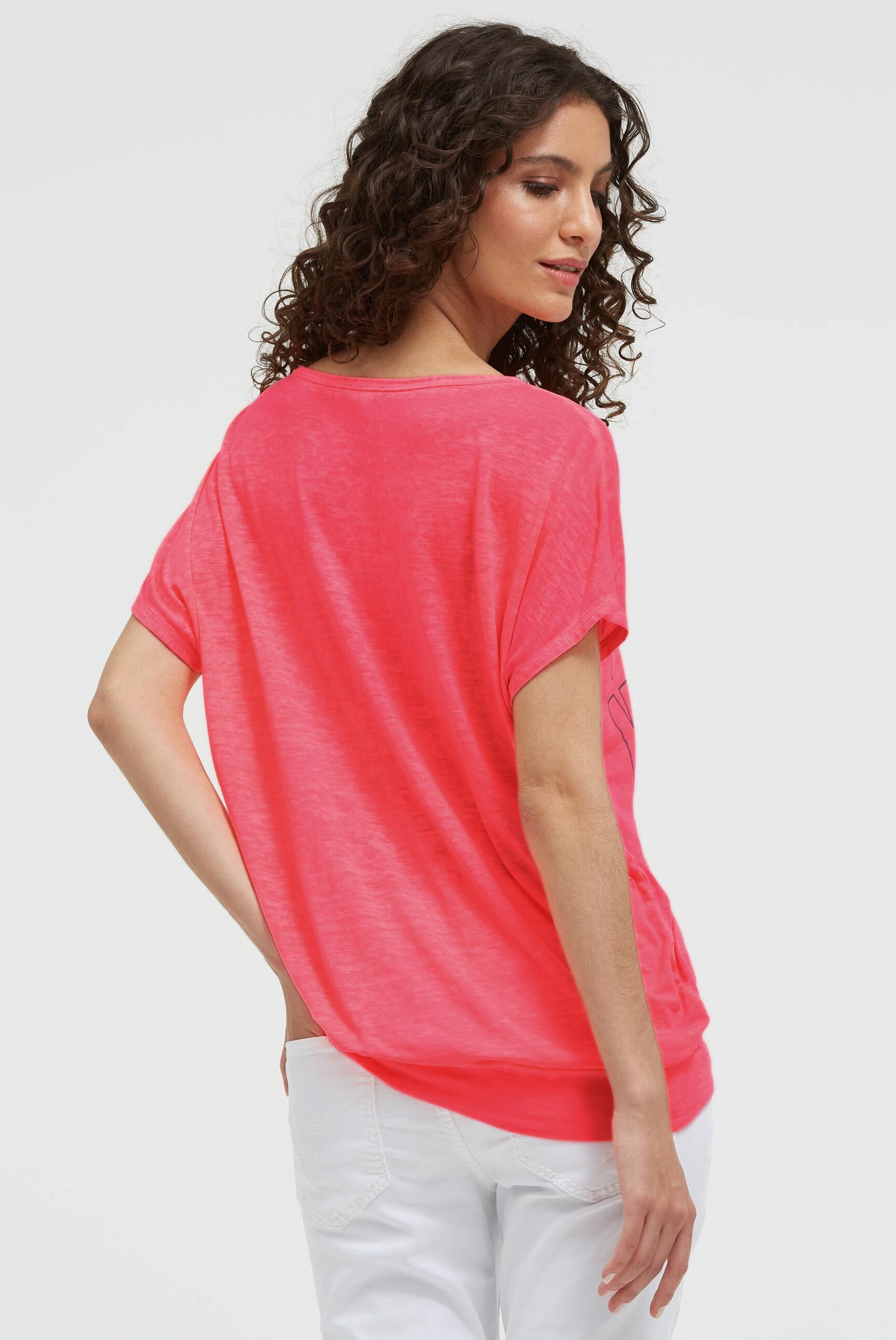 SOCCX Rundhalsshirt mit elastischem Saum