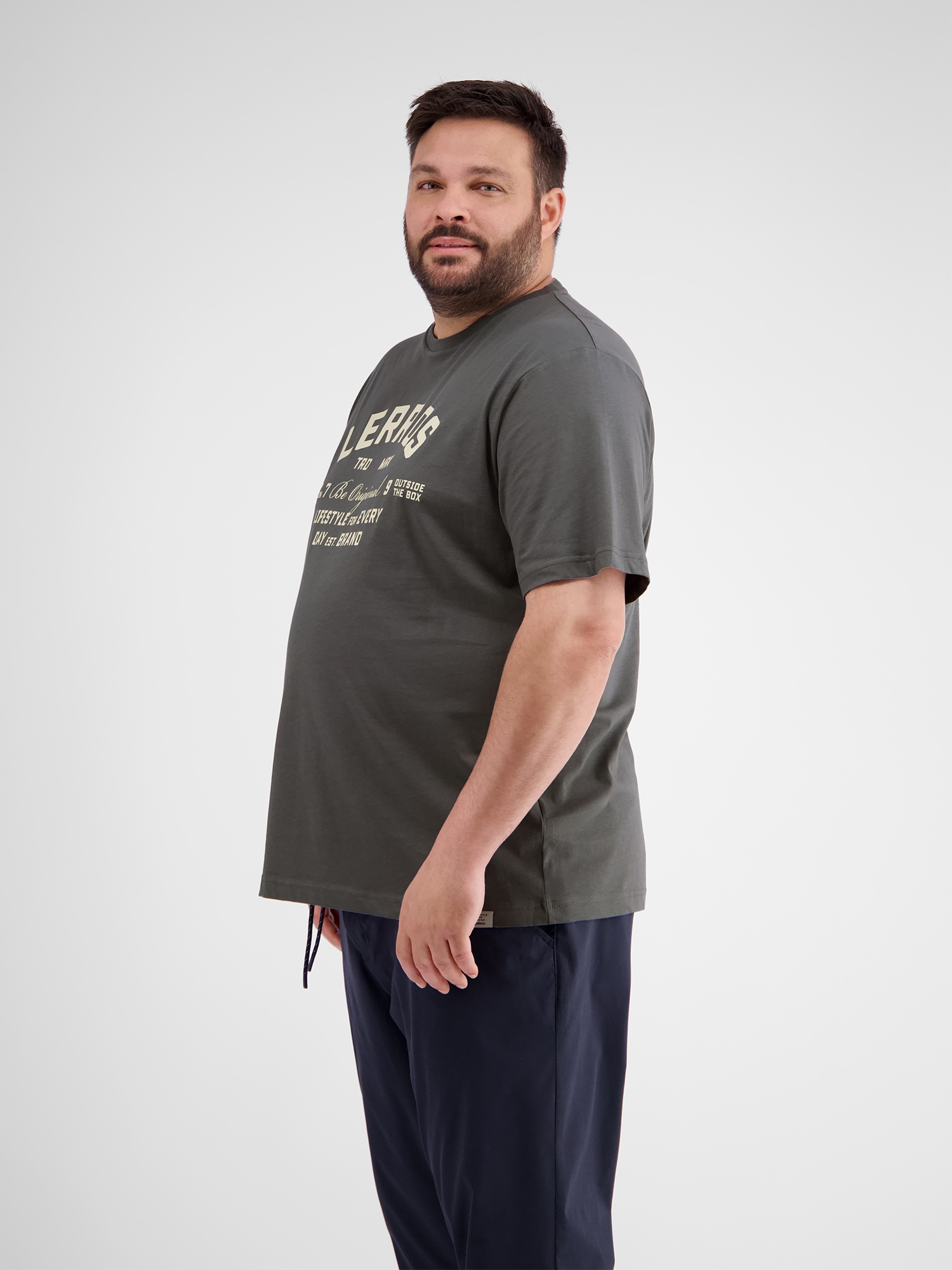 LERROS T-Shirt »LERROS T-Shirt mit Print in Übergrößen«