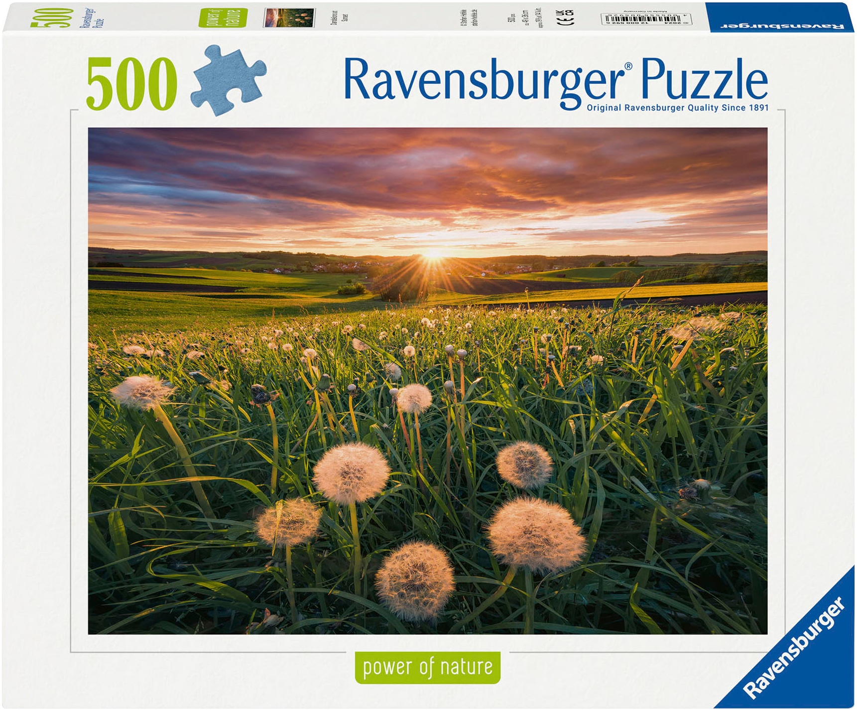 Puzzle »power of nature, Pusteblumen im Sonnenuntergang«, Made in Germany; FSC® -...