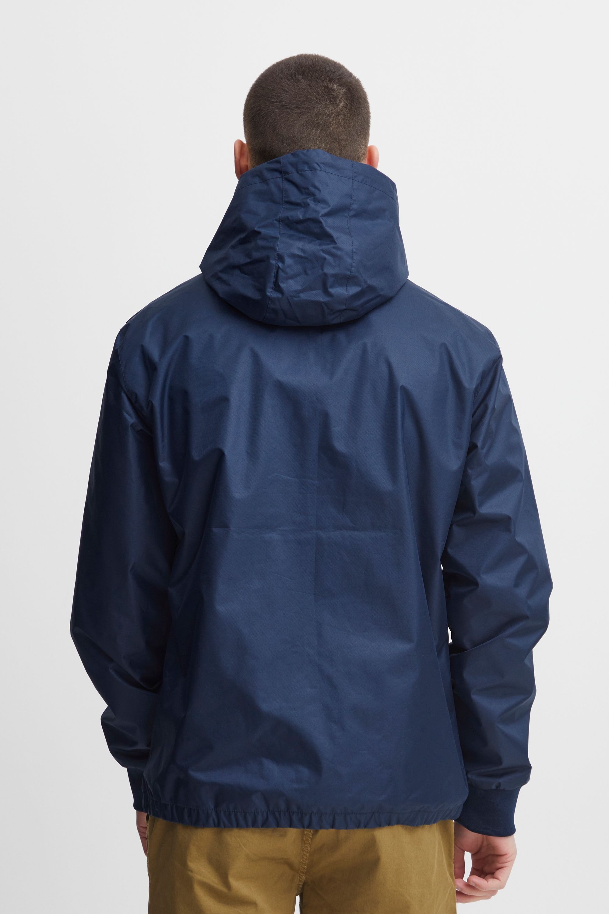 Windbreaker BLEND "BHOuterwear", Herren, Gr. L, blau (marineblaus), 100% Polyester, unifarben, regular fit normal, weit, Jacken Windbreaker, Praktische Windbreaker-Übergangsjacke 3
