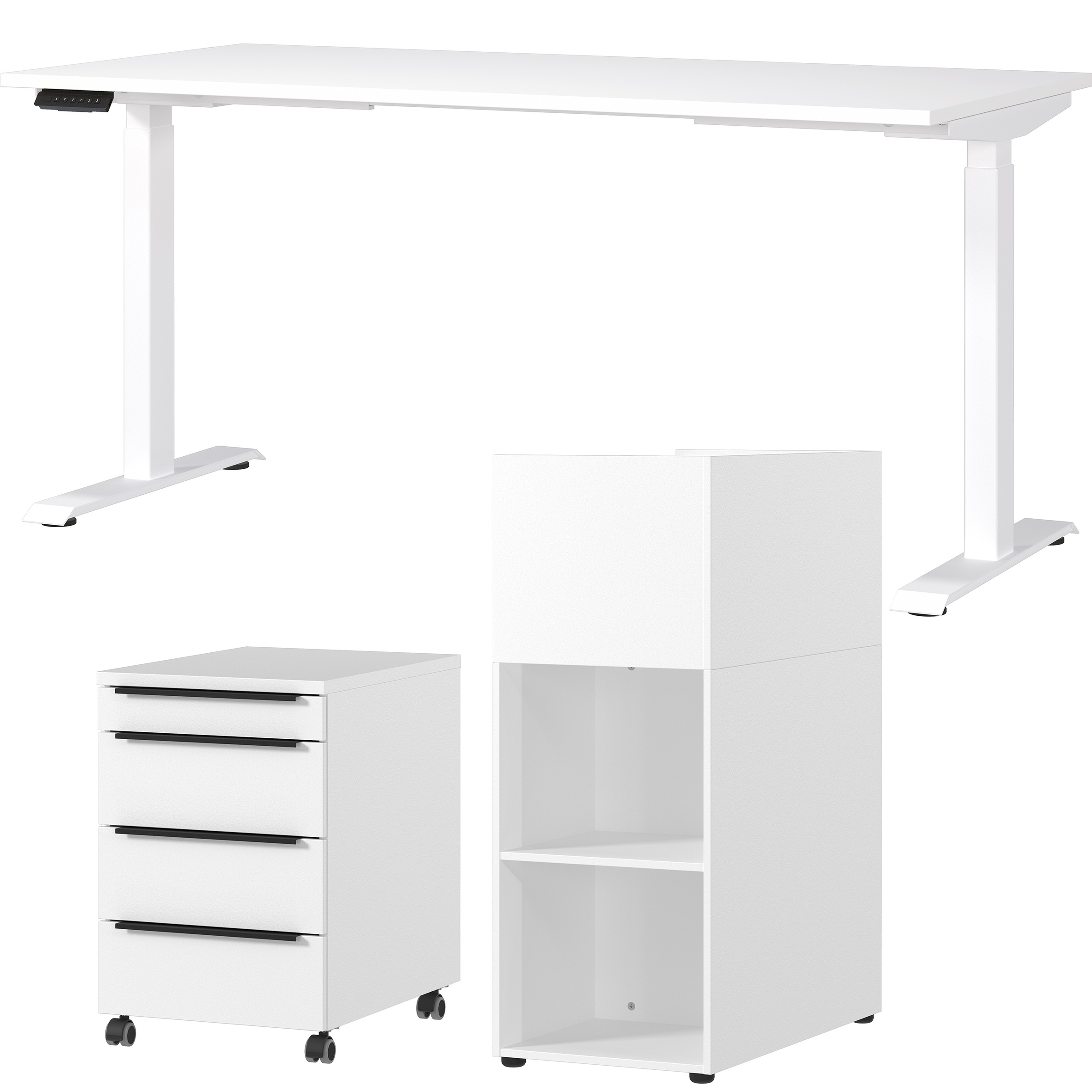 GERMANIA Büromöbel-Set "Mailand" 3 Stk. tlg. inkl. Schreibtisch, Rollcontai günstig online kaufen