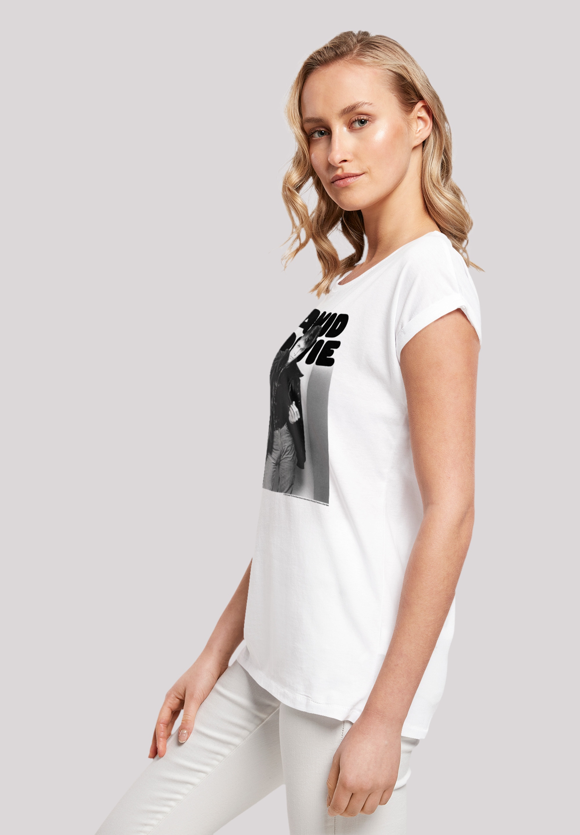 F4NT4STIC T-Shirt »David Bowie Jacket Photograph«, Print