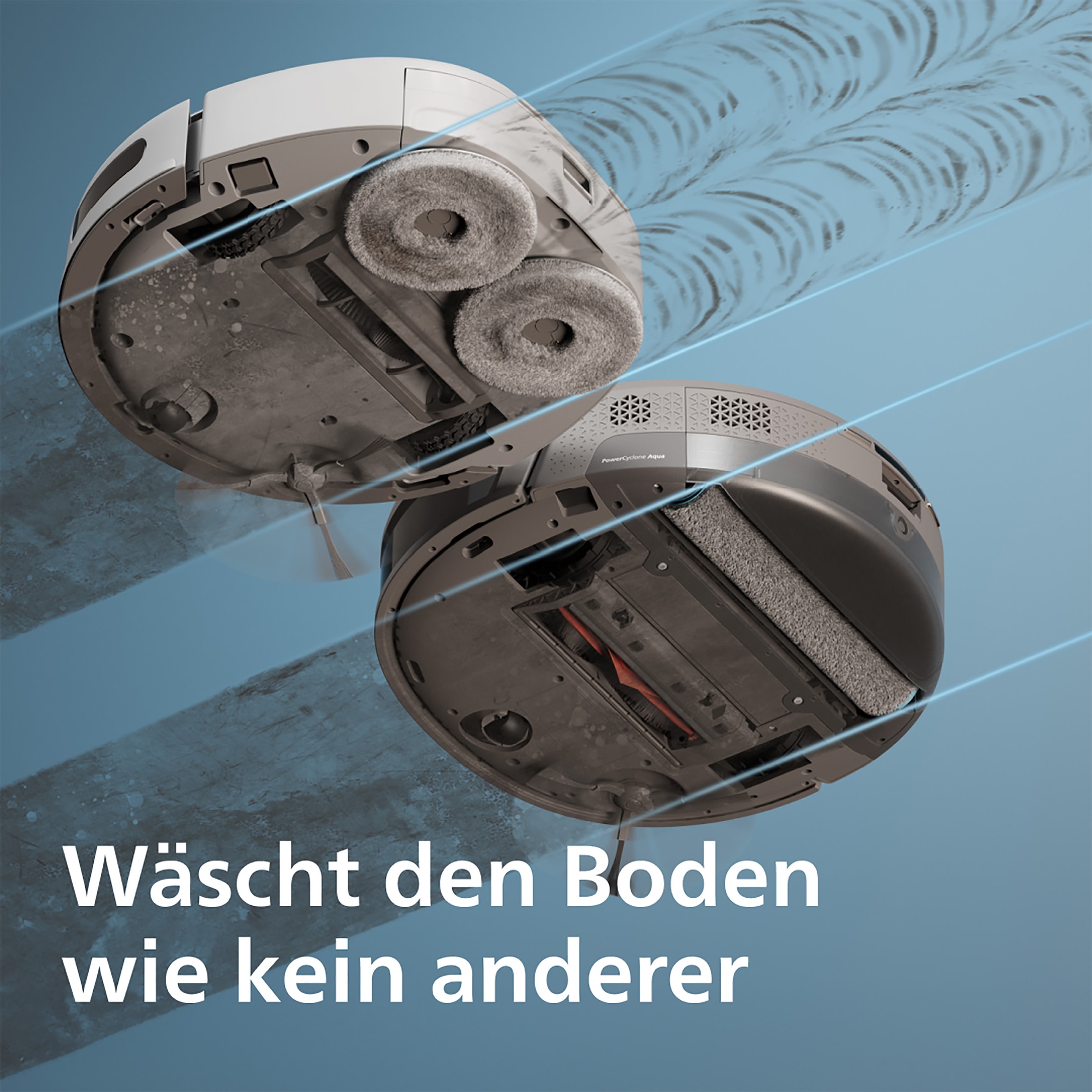 Philips Wischtuchwalze »Wischtuchwalze XV1491/10 für HomeRun Saug- & Wischroboter 9000 Series«, (2 tlg.), für alle Böden geeignet
