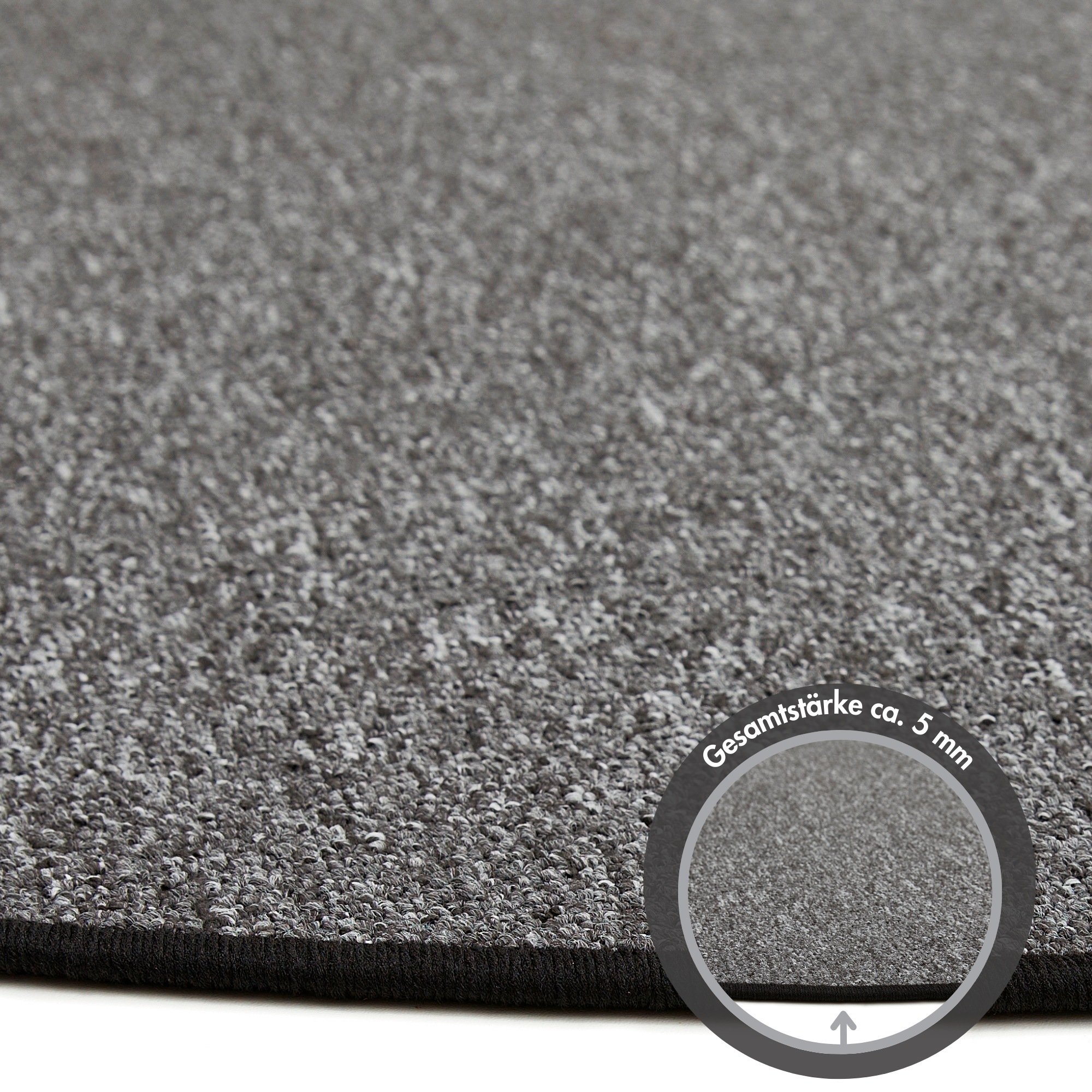 ANDIAMO Luton Loop Rug Gray 133cm 3