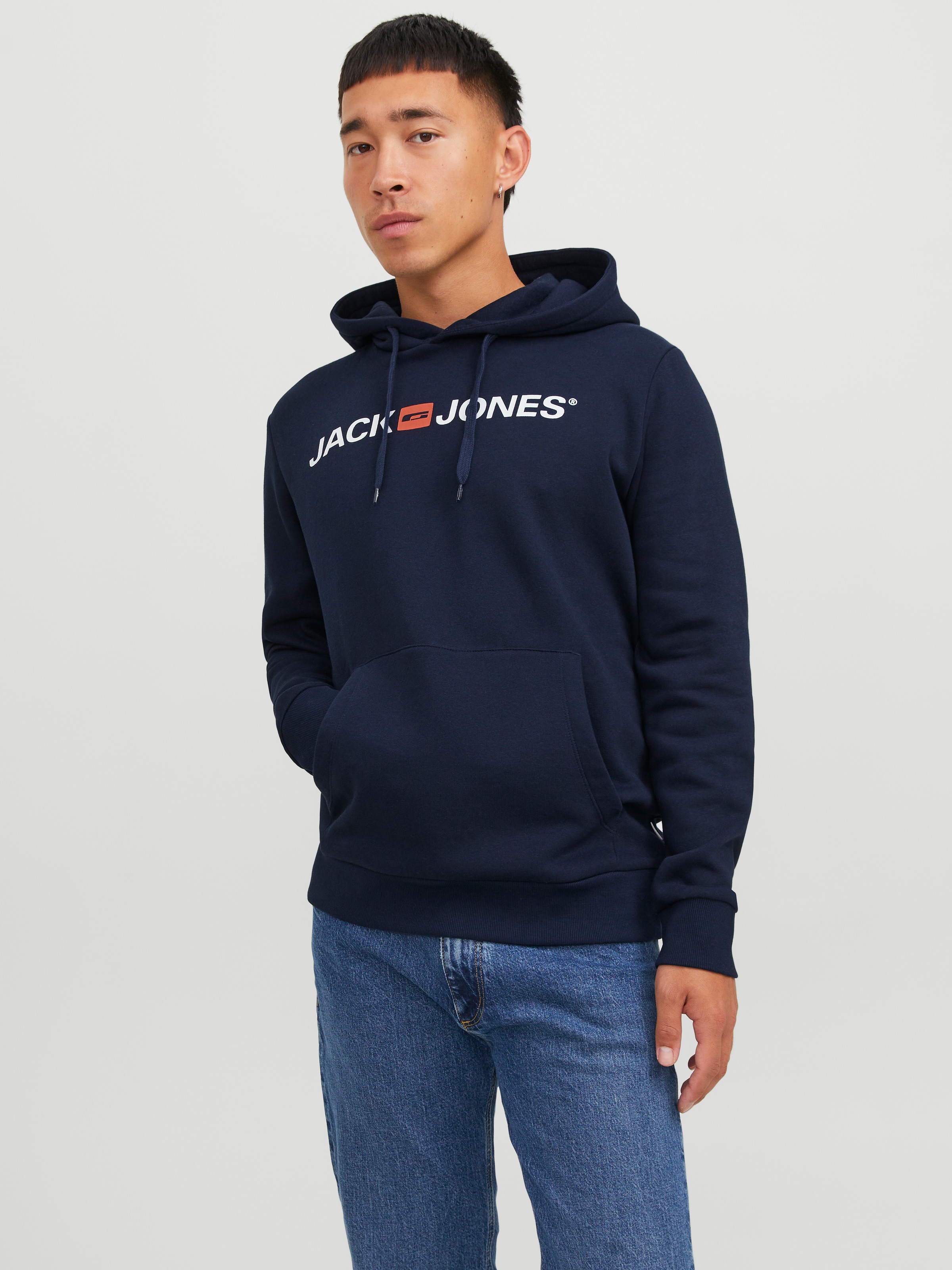 Jack & Jones Kapuzensweatshirt "JJECORP Hoodie mit Logo und hohem Tragekomf günstig online kaufen