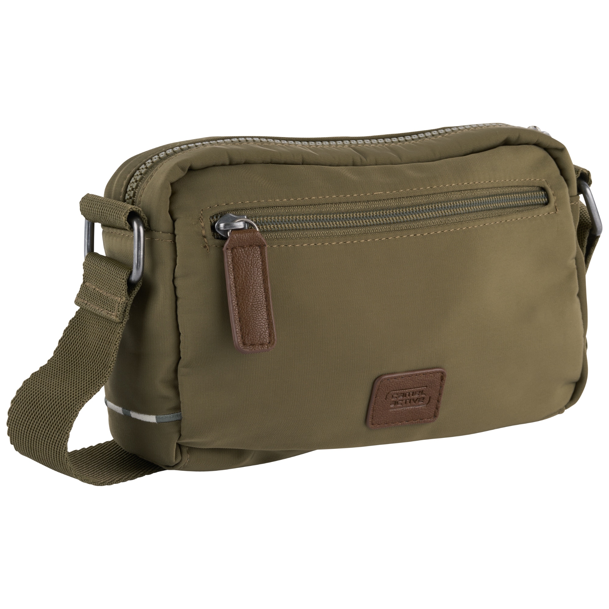 camel active Handtasche "Aurum" aus recyceltem Polyester in Nylonstruktur, leicht & mit feinen Details