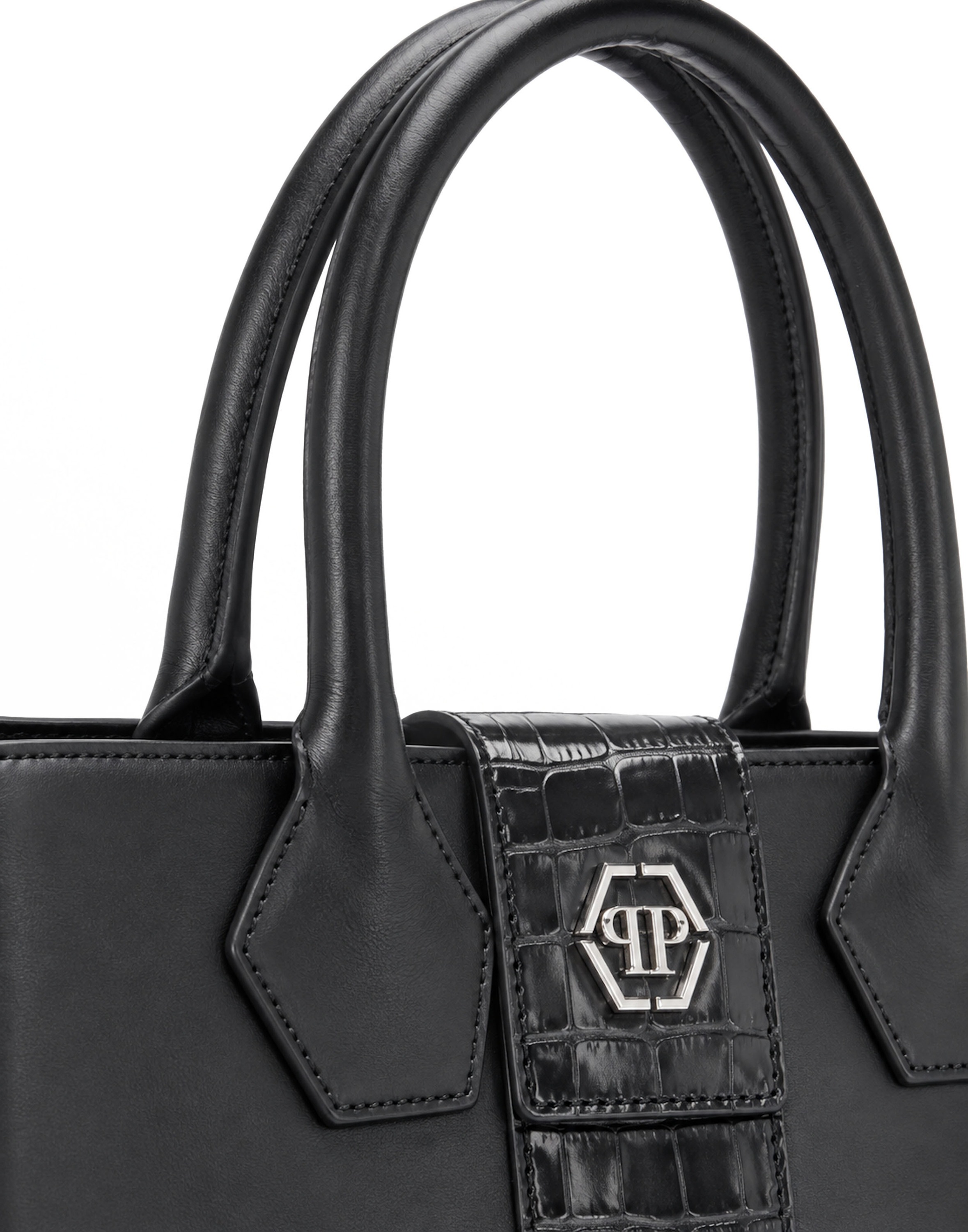 PHILIPP PLEIN Henkeltasche »Hexagon Crocco Geprägt«