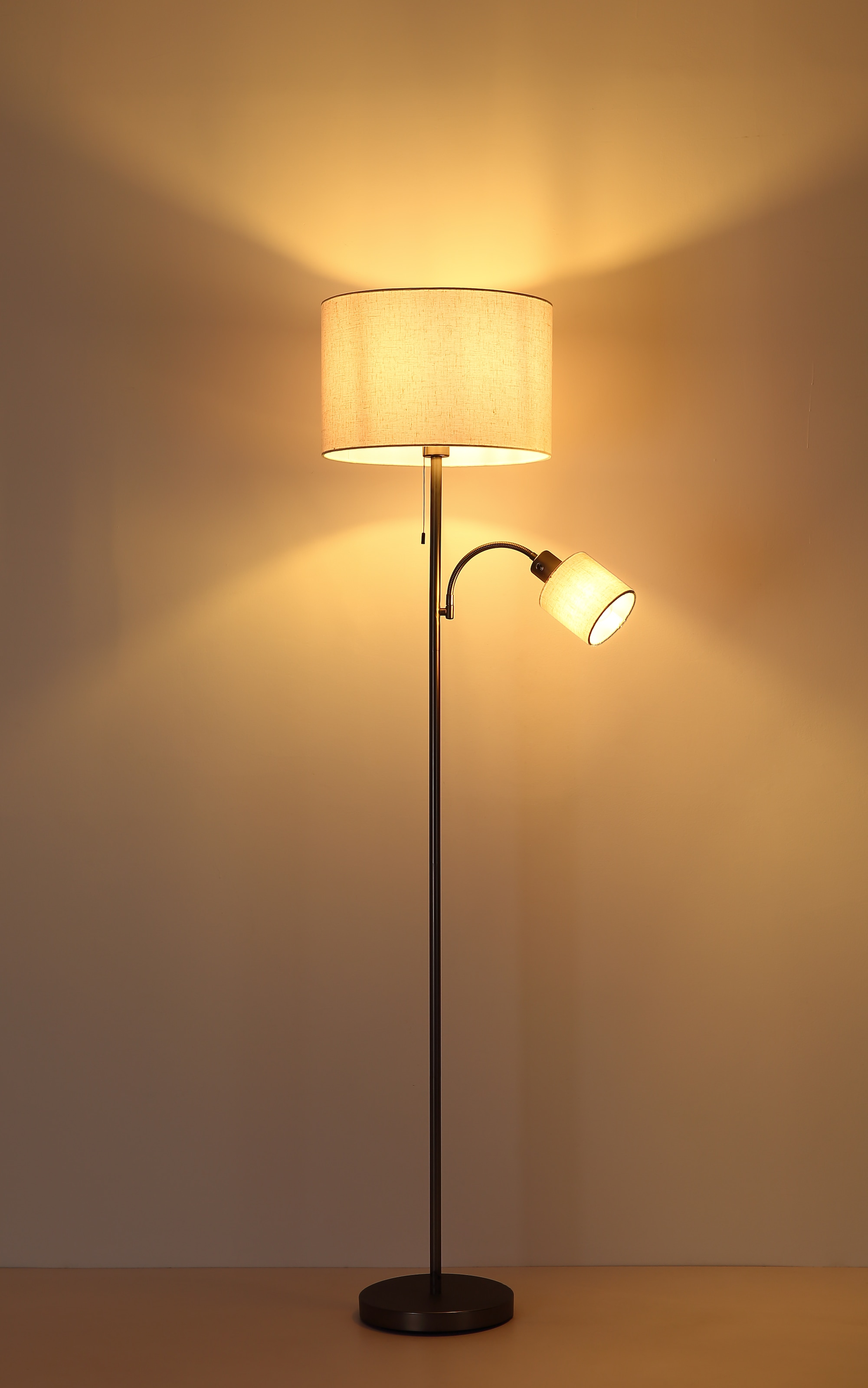 NOWA Stehlampe »THEA« E27 1 Stk. Fluter & Leselicht getrennt schaltbar, Flexarm