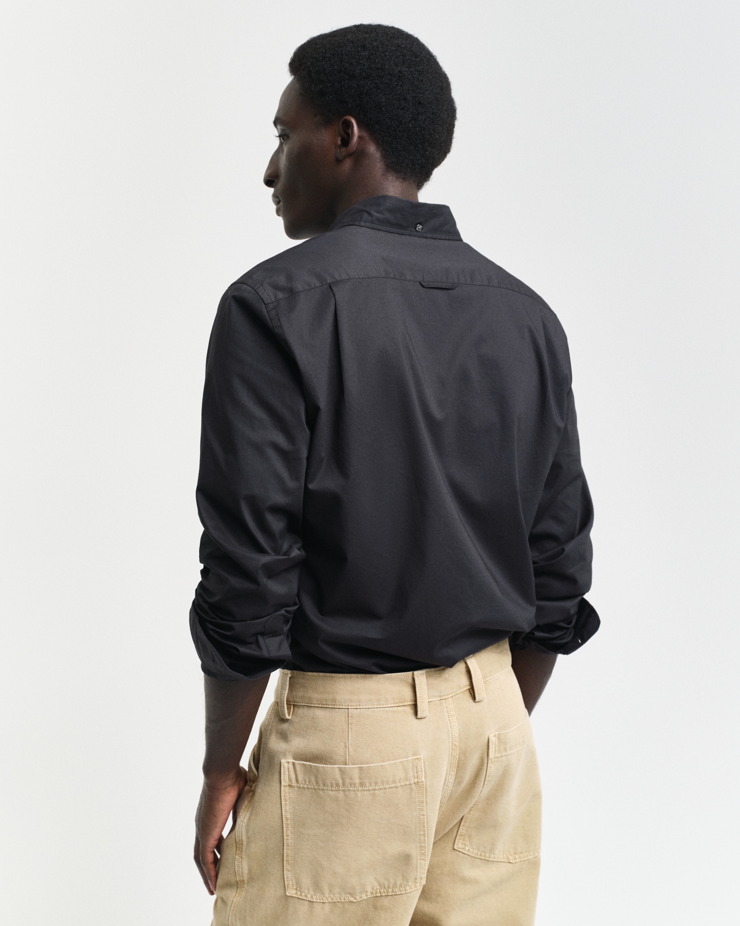 Gant Langarmhemd »Slim Fit Popeline Hemd leichte Baumwolle strapazierfähig pflegeleicht«, mit klassischer Logostickerei auf der Brust