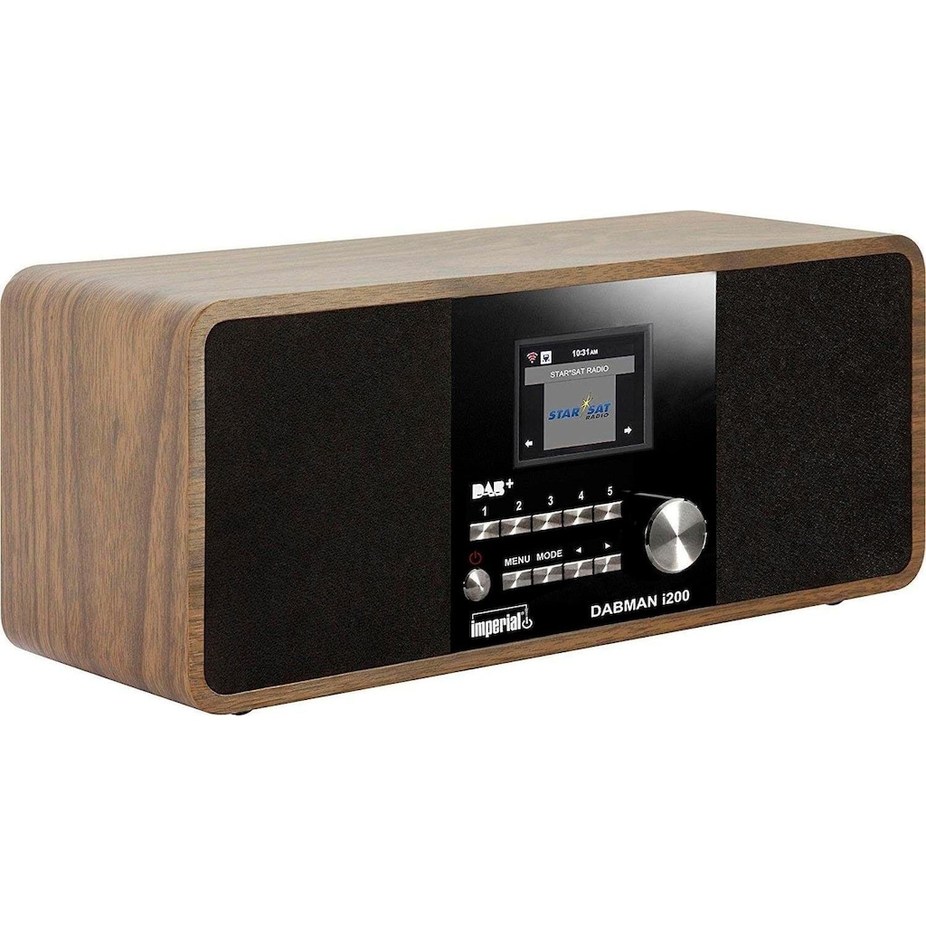 IMPERIAL by TELESTAR Digitalradio (DAB+) »DABMAN i200«, (WLAN-LAN (Ethernet) Digitalradio (DAB+)-Internetradio-FM-Tuner-UKW mit RDS 20 W)