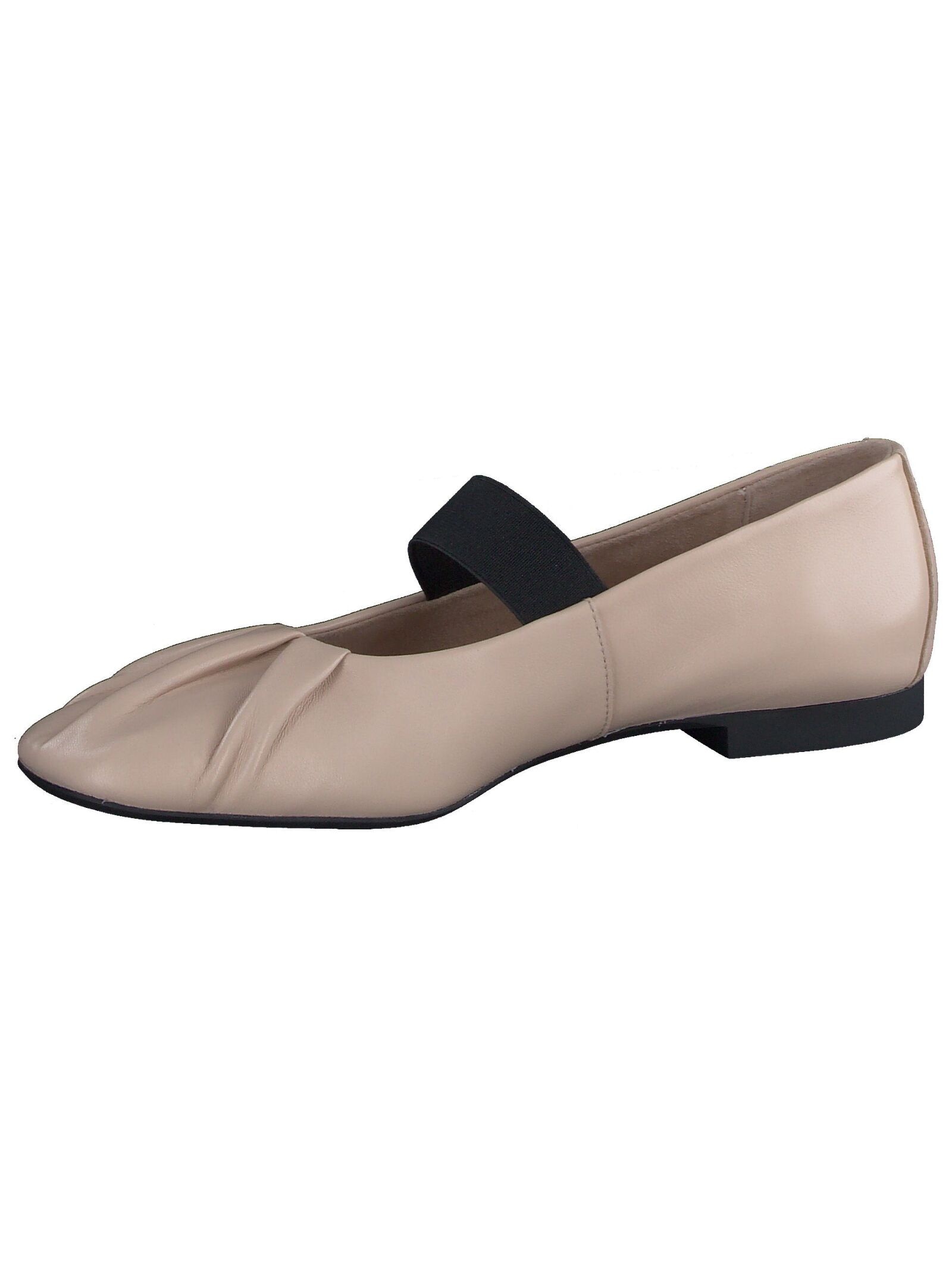 PAUL GREEN Damen Riemchenballerina "Paul Green Ballerinas Glattleder", Gr. 38, beige, Glattleder, Schuhe