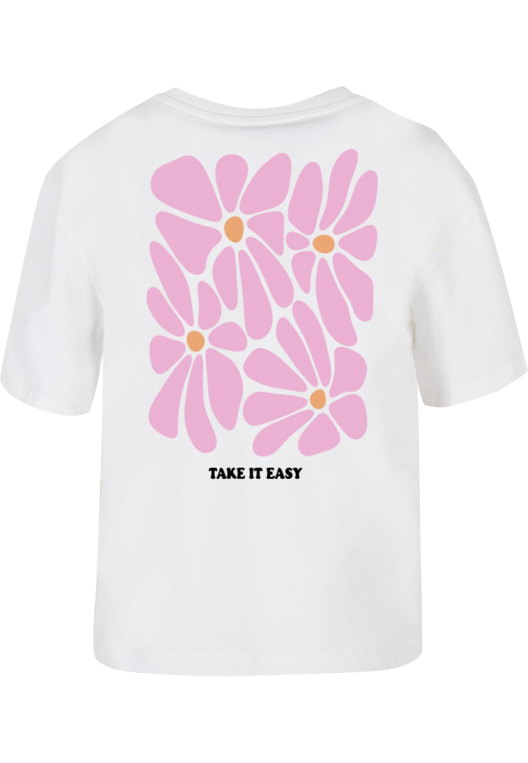 Miss Tee T-Shirt "Miss Tee Take It Easy Flowers Tee" 1 Stk. günstig online kaufen