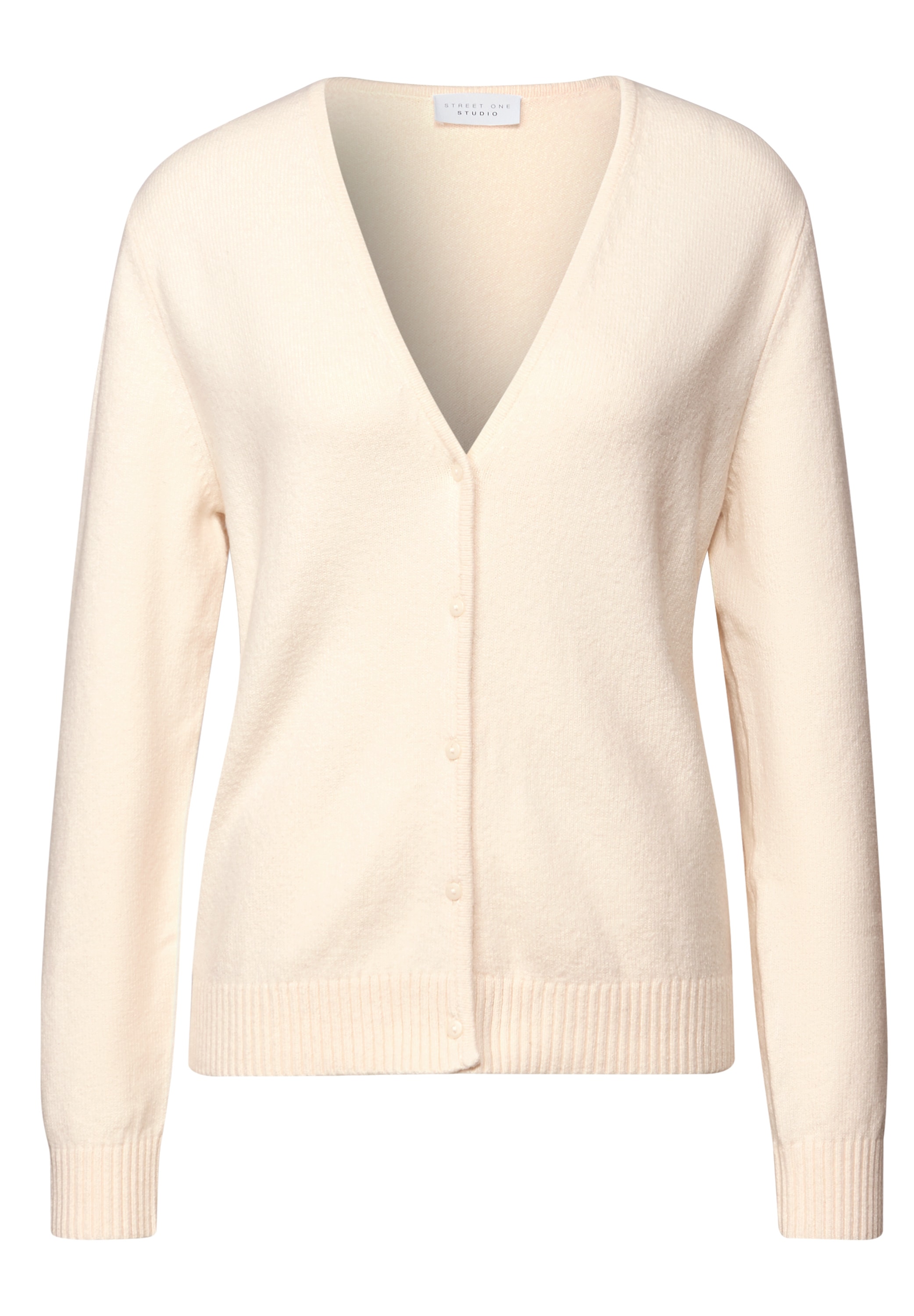 STREET ONE STUDIO Strickjacke, im soften Baumwoll-Mix