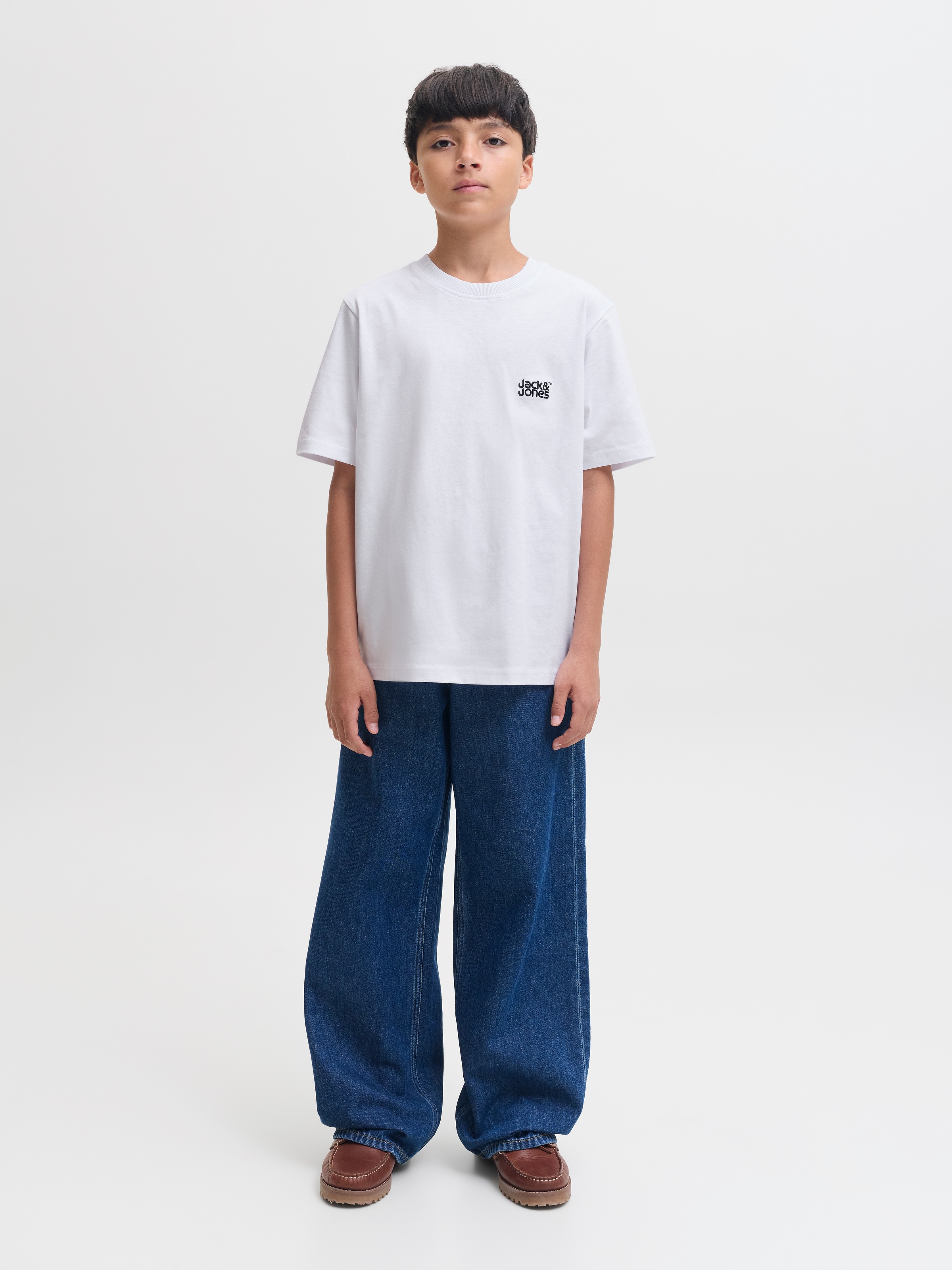 Jack & Jones Junior Rundhalsshirt »JJECOLTON TEE SS CREW NECK SN JNR« Baumwolle, locker geschnitten