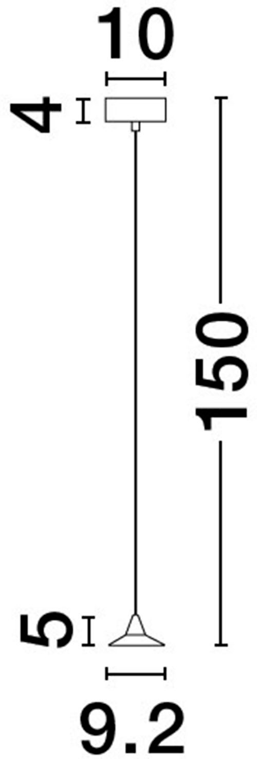 Nova Luce LED-Hängeleuchte »DRO«, 1 flammig, Leuchtmittel LED-Modul | LED fest integriert