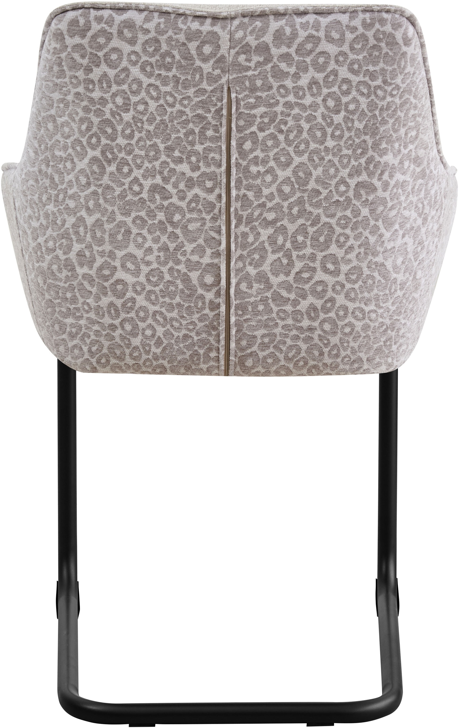 OTTO home Freischwinger »Albany« (Set) 2 Stk.moderner Freischwinger mit Leopardenlook und hochwertigem Webstoff