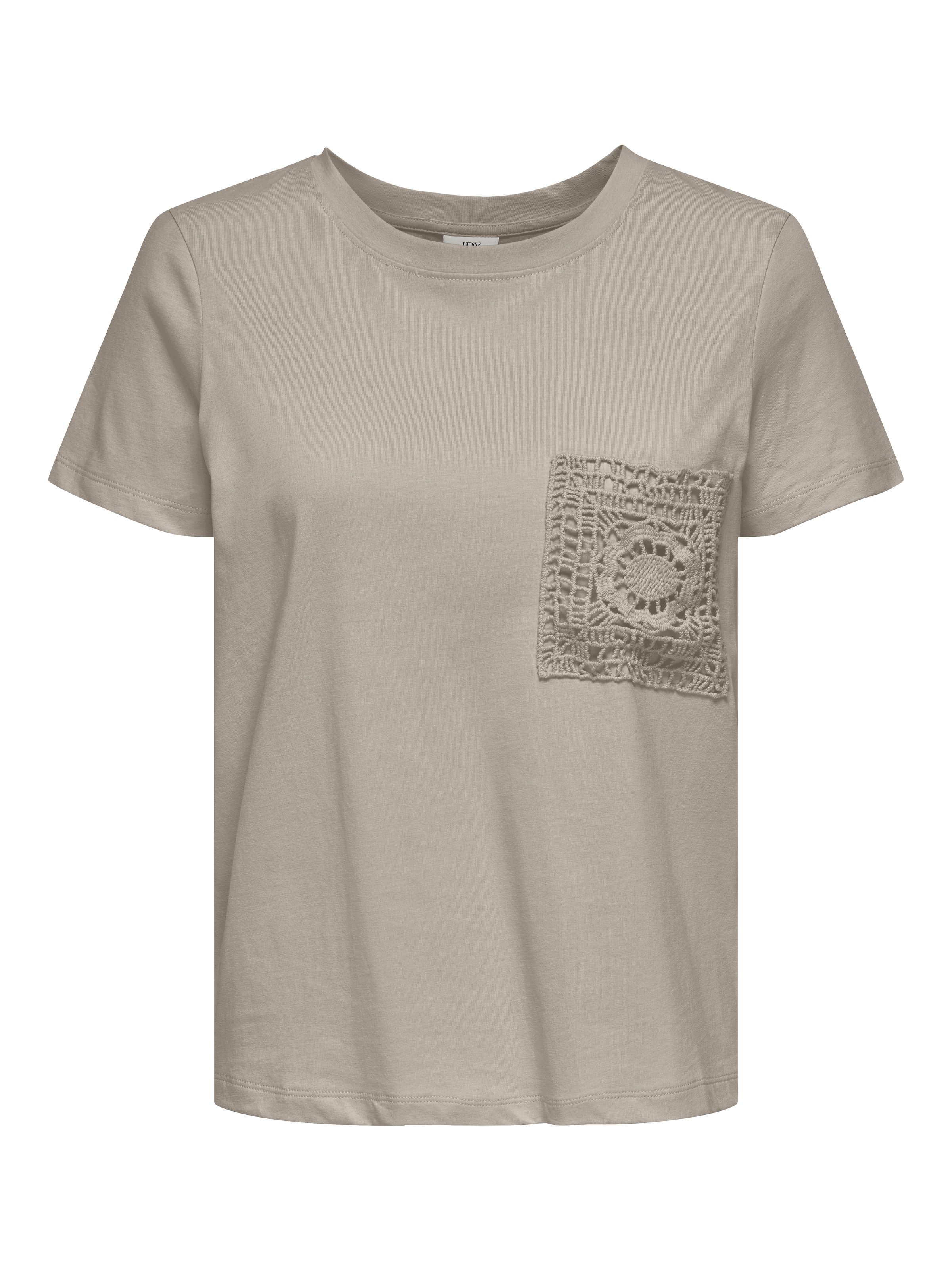 JDY Kurzarmshirt »JDYSELMA S/S CROCHET POCKET TOP JRS NOOS«
