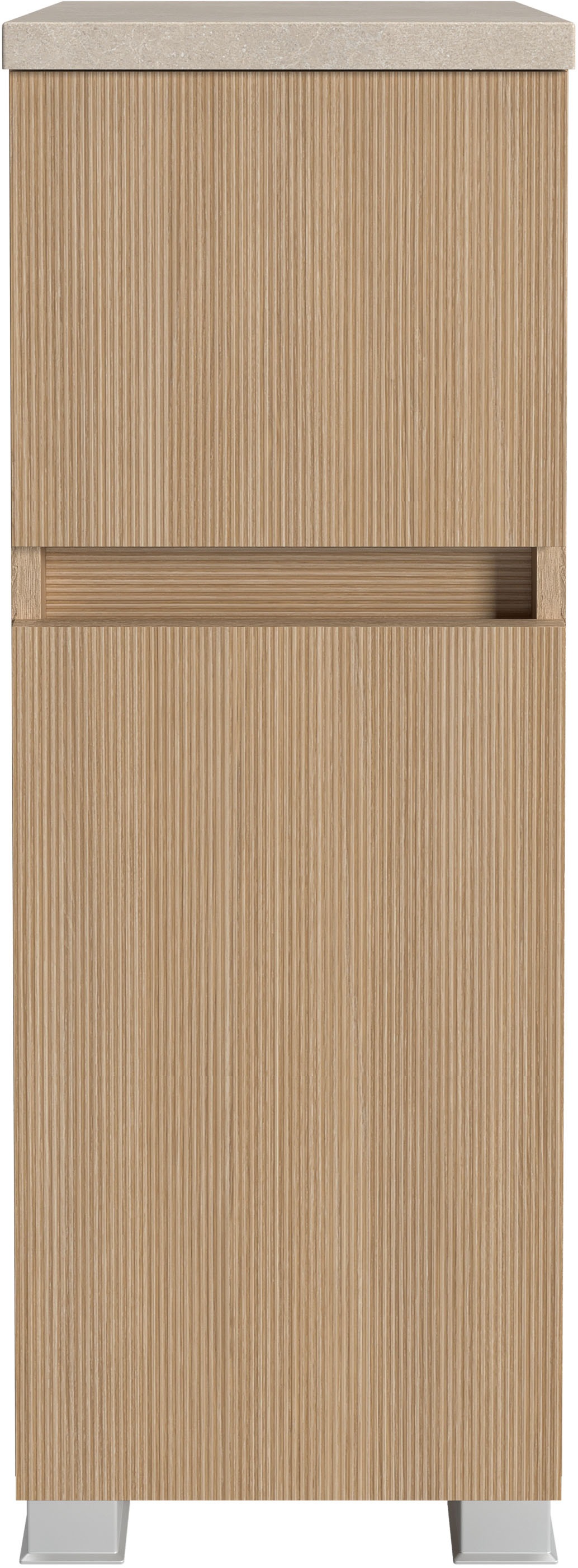 welltime Badmöbel-Set »Set 120 cm breit, Badmöbel mit LED-Beleuchtung«, Held Möbel, 5tlg. Unterbecken-Set, Eixo