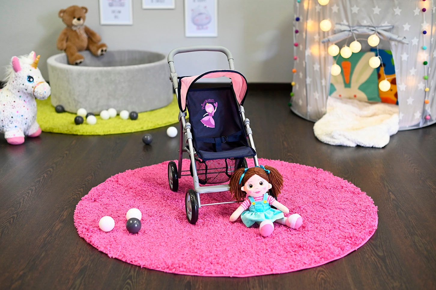 Knorrtoys® Puppenbuggy »Liba - princess blue«