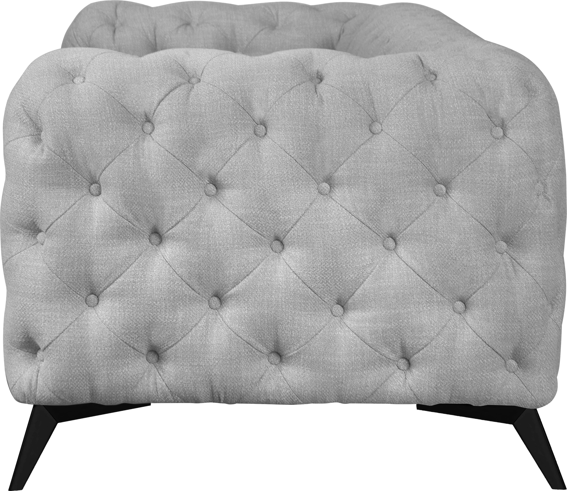 Leonique Chesterfield-Sofa »Glynis«, aufwändige Knopfheftung, moderne Chesterfield Optik, Fußfarbe wählbar