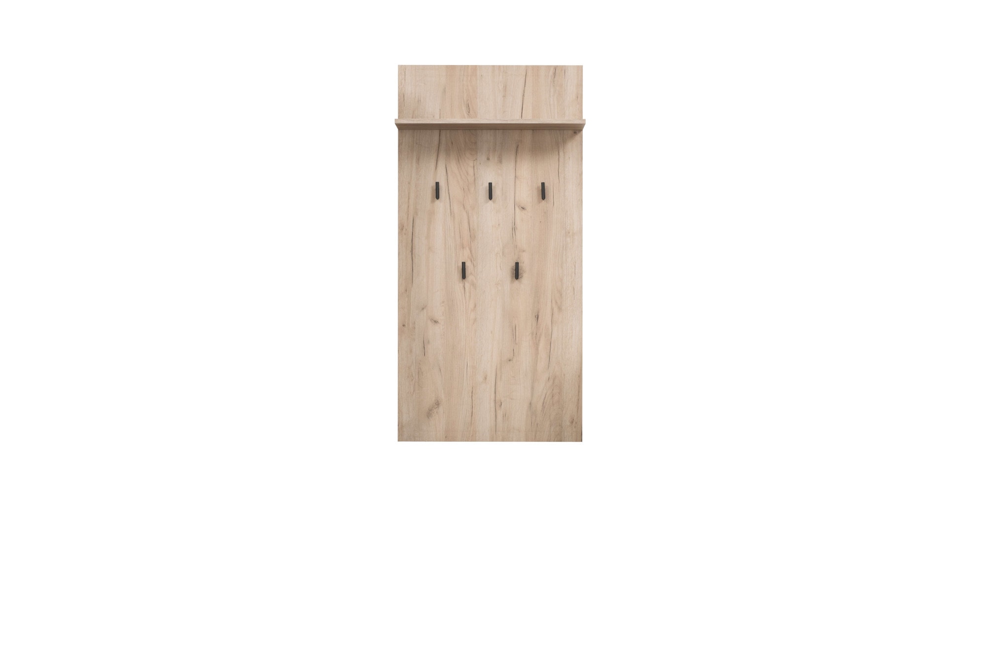 OTTO home Garderobenpaneel "Umbria, Wandregal mit Haken, Wandgarderobe, Aufhänger" mit Regal, Höhe 137 cm, in Grau Eiche