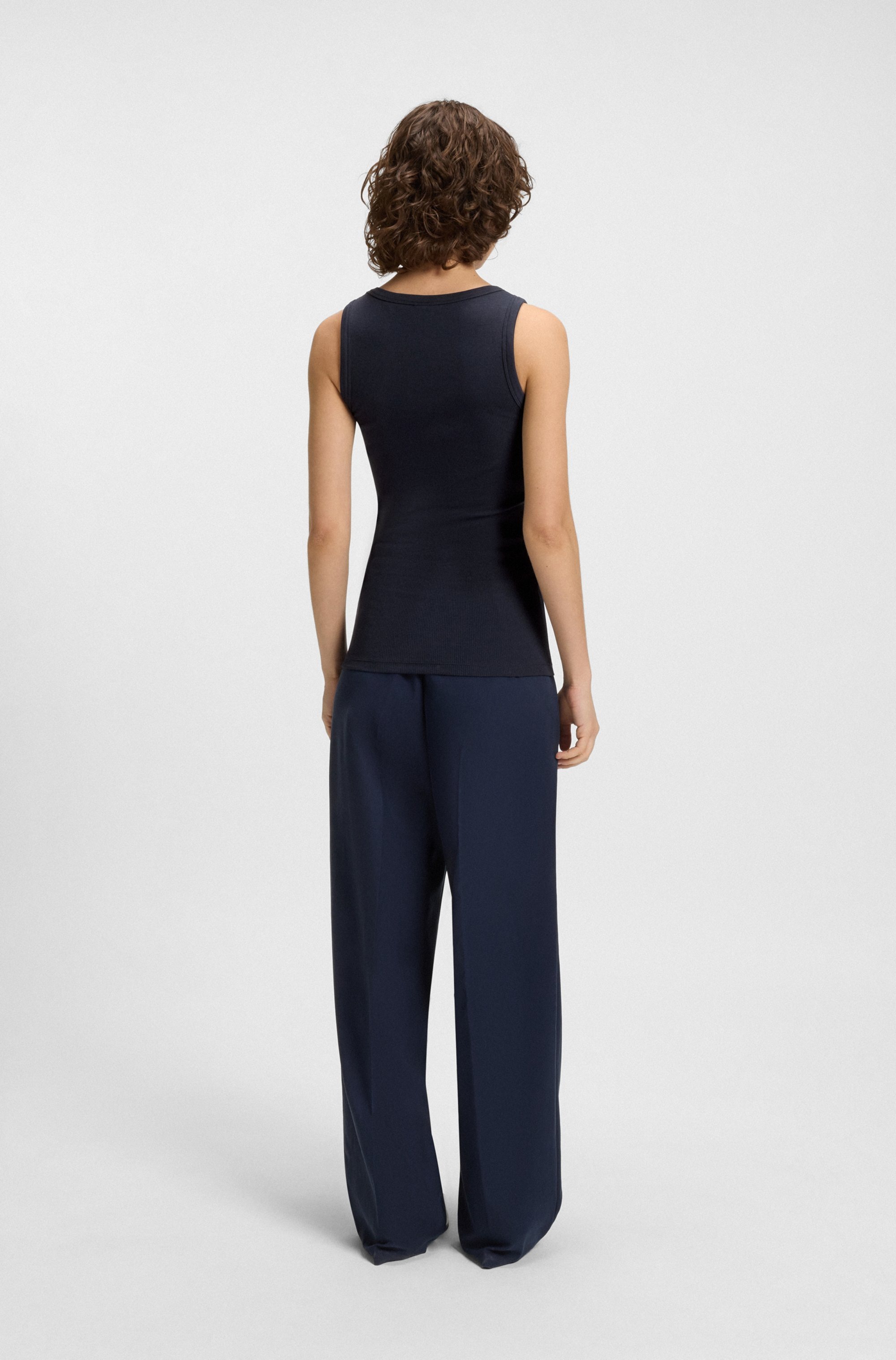 BOSS ORANGE Tanktop »Ematite Premium Damenmode«, mit gerippter Struktur
