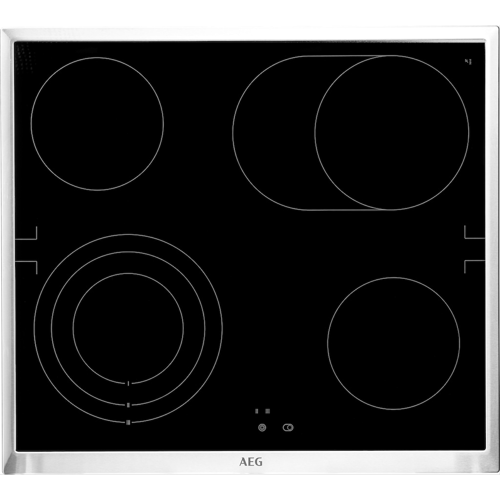 AEG Elektro-Herd-Set »EPS33102ZM«, EPS33102ZM 949 723 900, mit 1-fach-Teleskopauszug, Pyrolyse-Selbstreinigung