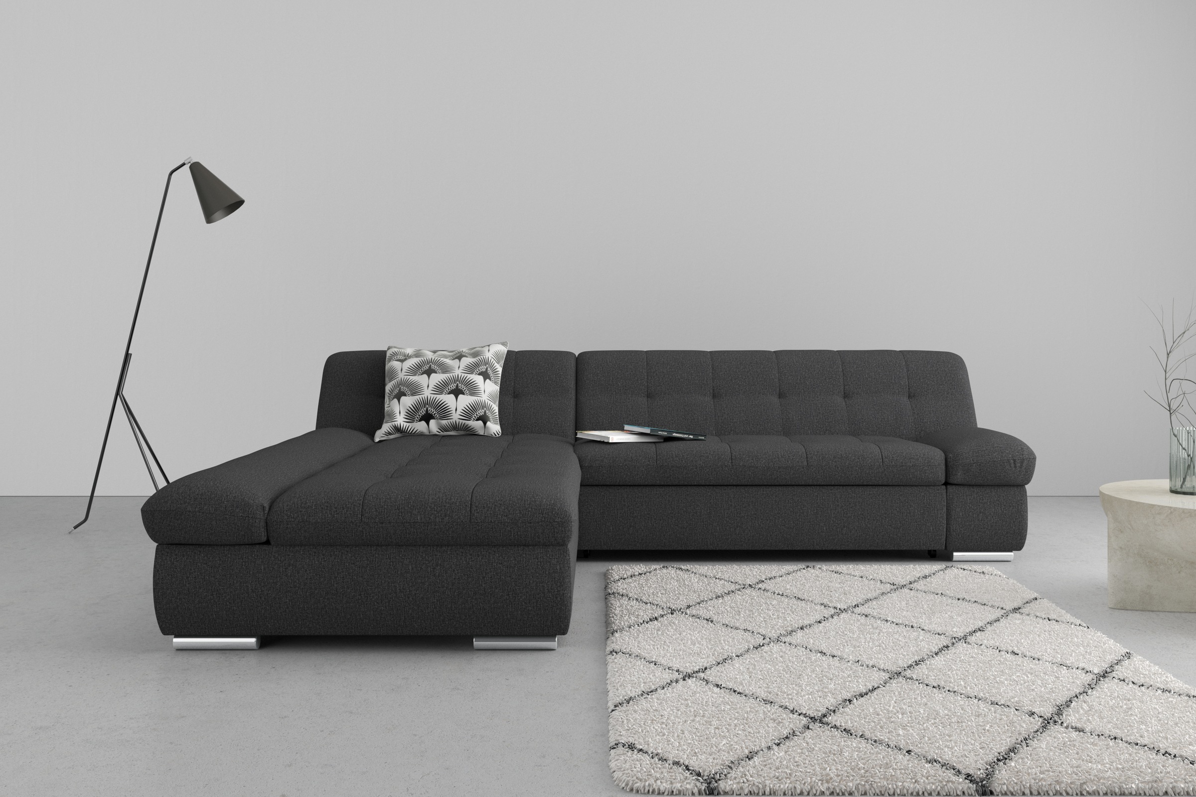 DOMO collection Ecksofa "Mona L-Form" wahlweise mit Bettfunktion günstig online kaufen