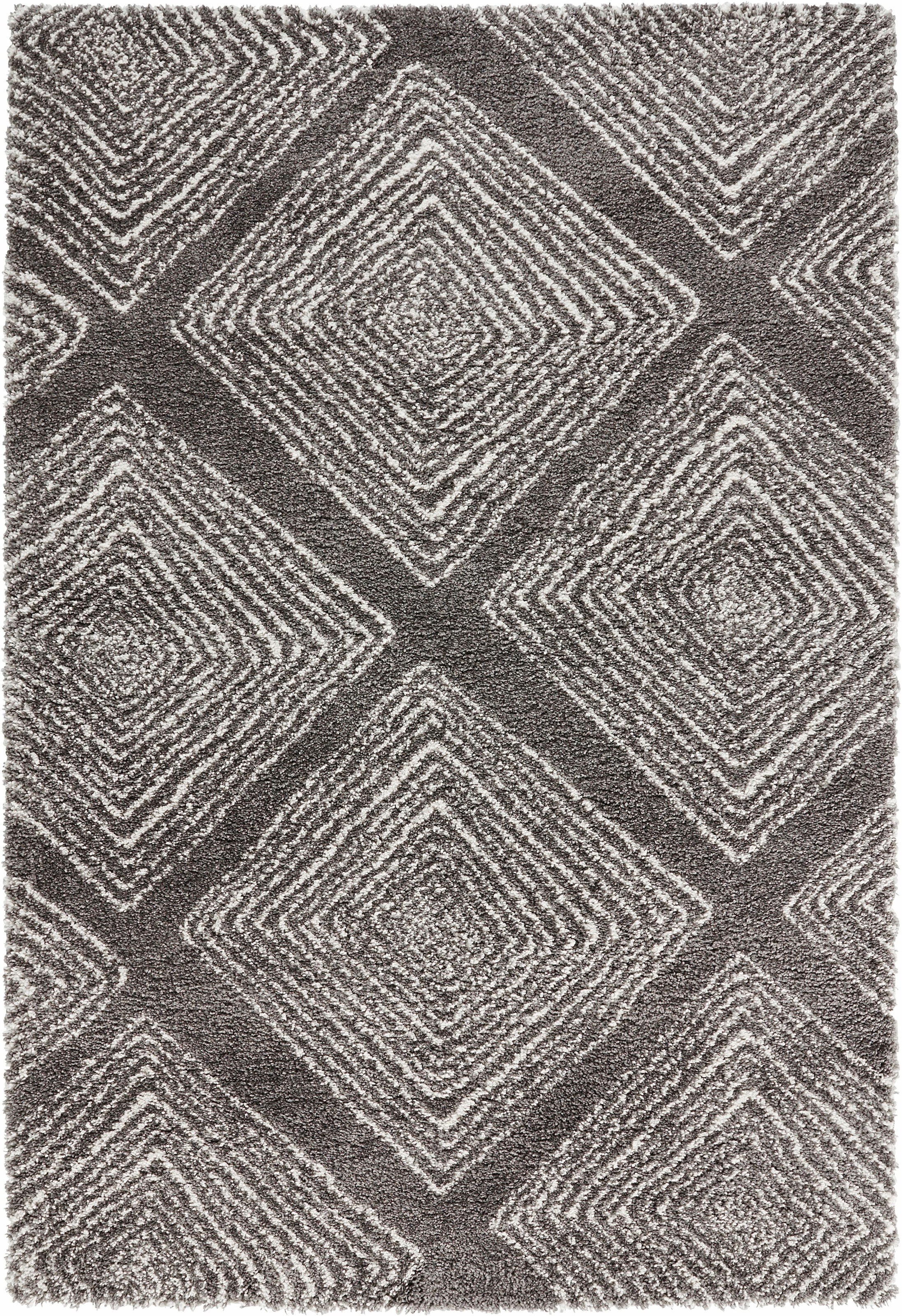 HANSE Home Hochflor-Teppich »Wire«, rechteckig, 35 mm Höhe, Shaggy, Flokati, Raute, Weich, Modern, Wohnzimmer, Schlafzimmer, Flur