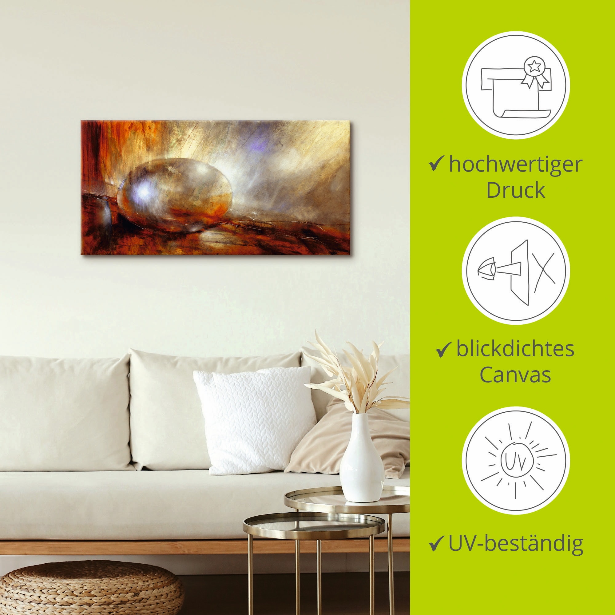 Artland Wandbild »Brainstorming«, Muster, (1 St.), als Leinwandbild, Poster in verschied. Größen