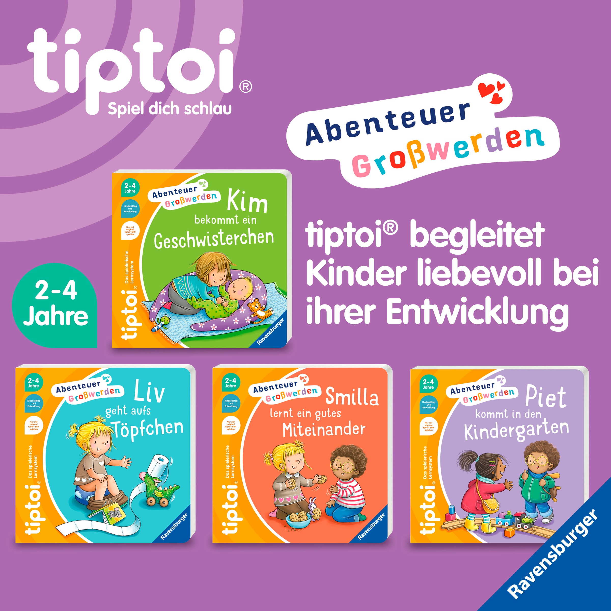 Ravensburger »tiptoi® Abenteuer Großwerden - Piet kommt in den Kindergarten« Made in Europe