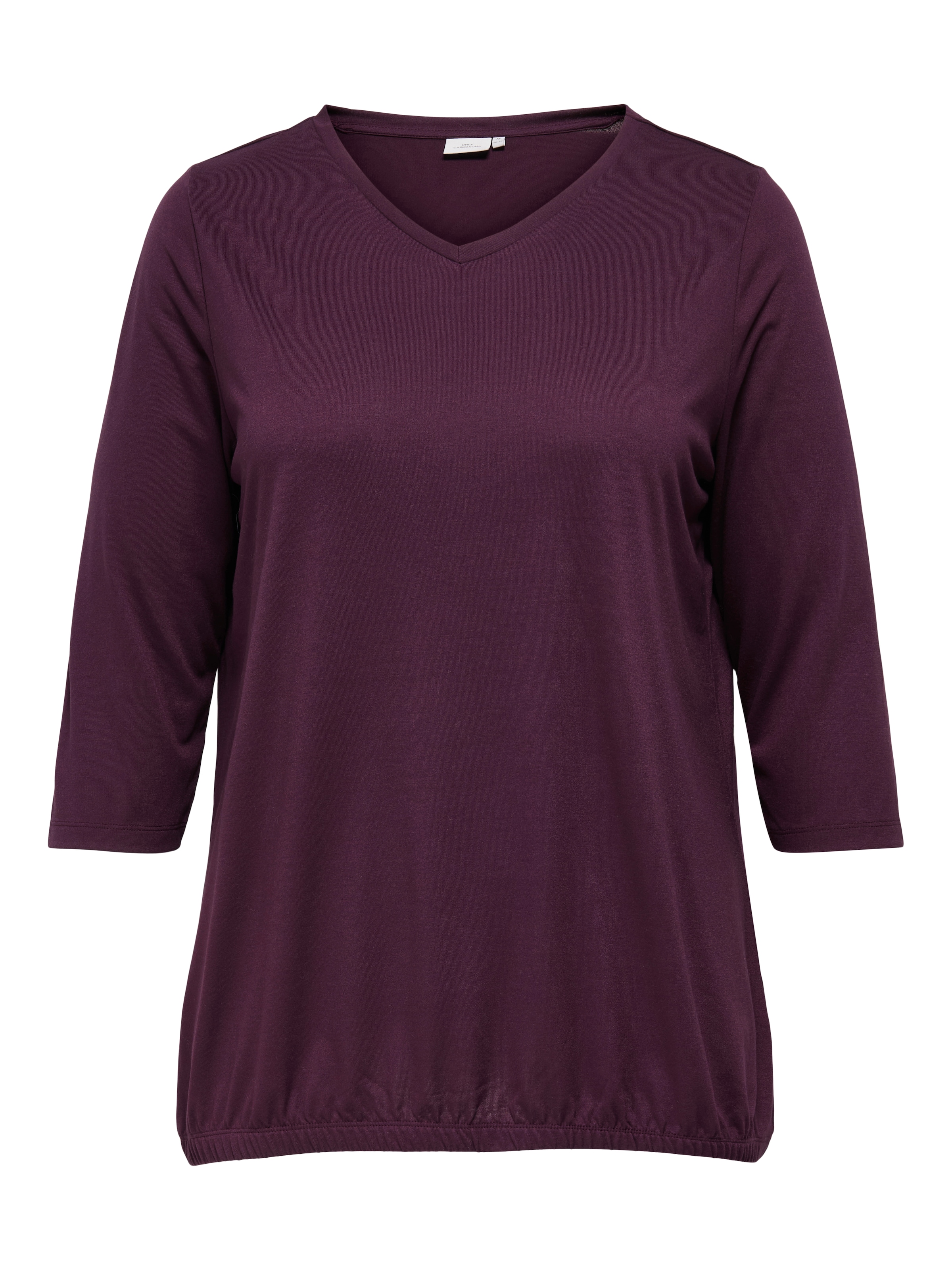 ONLY CARMAKOMA 3/4-Arm-Shirt "CARCARLINNE V-NECK 3/4 TOP JRS BF" günstig online kaufen