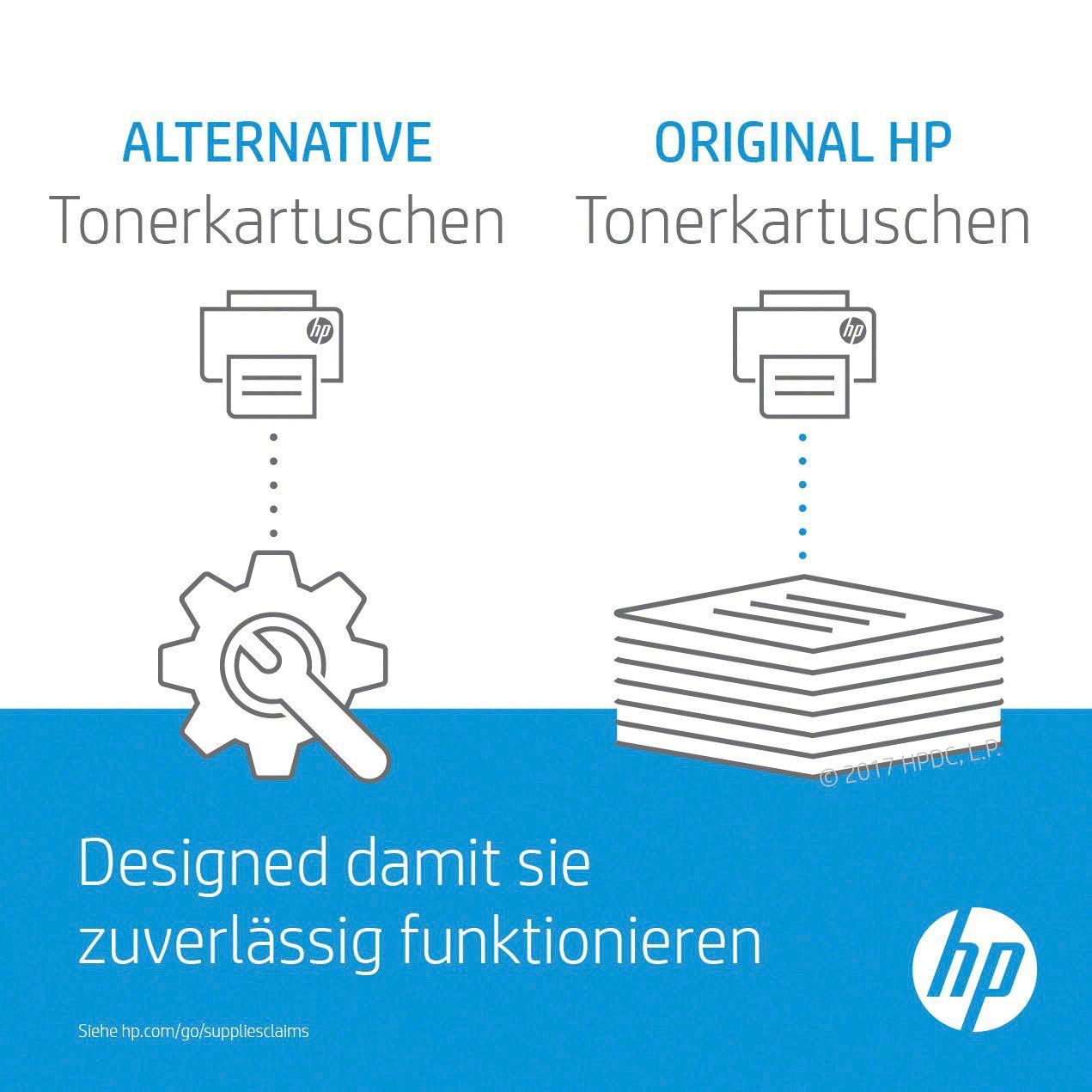 HP Tintenpatrone »117A original Toner«, (Packung, 1 St.), original LaserJet Toner Kartusche 117 schwarz