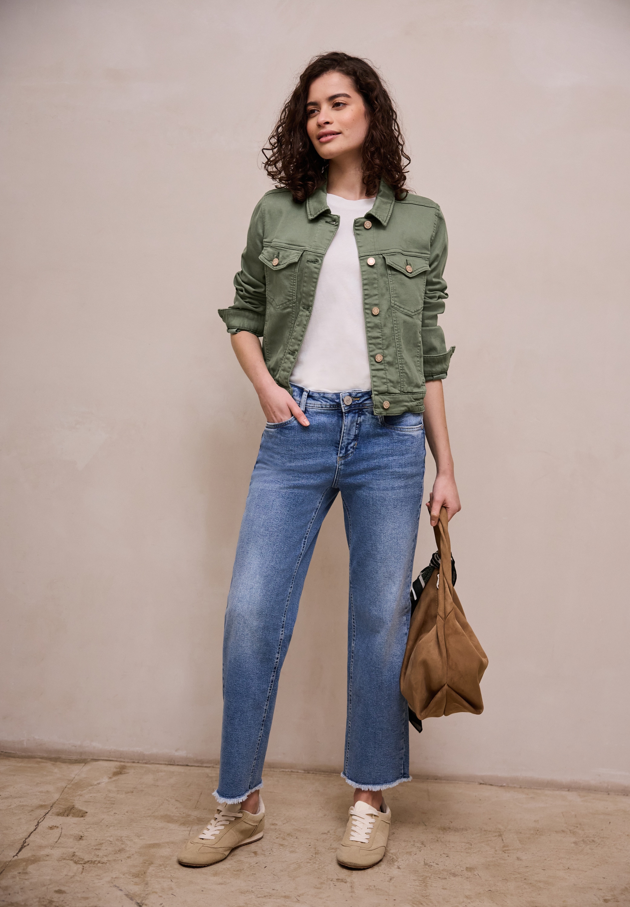 STREET ONE STUDIO Jeansjacke ohne Kapuze im Denim-Style
