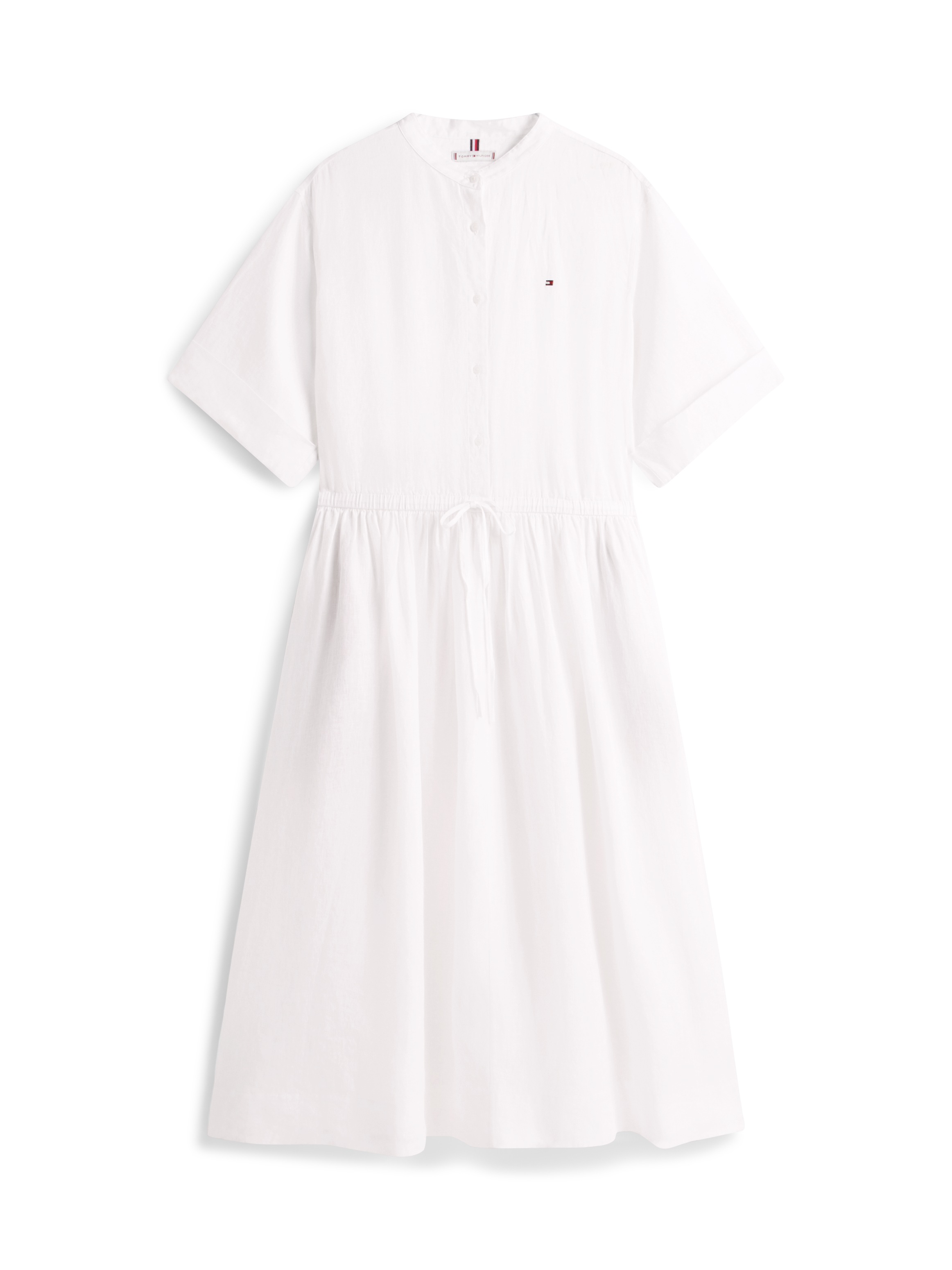 Tommy Hilfiger Curve A-Linien-Kleid »CRV LINEN MIDI SHIRT DRESS SS« in großen Größen