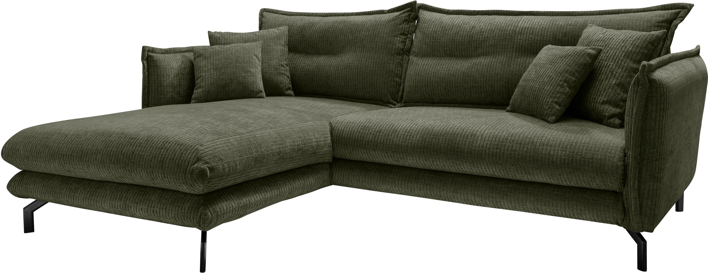 Thumbnail - Home affaire Ecksofa "LAVA Breite 255 cm, modern und elegant, aktuelle Kissenoptik, L-Form" Armlehnen verstellbar