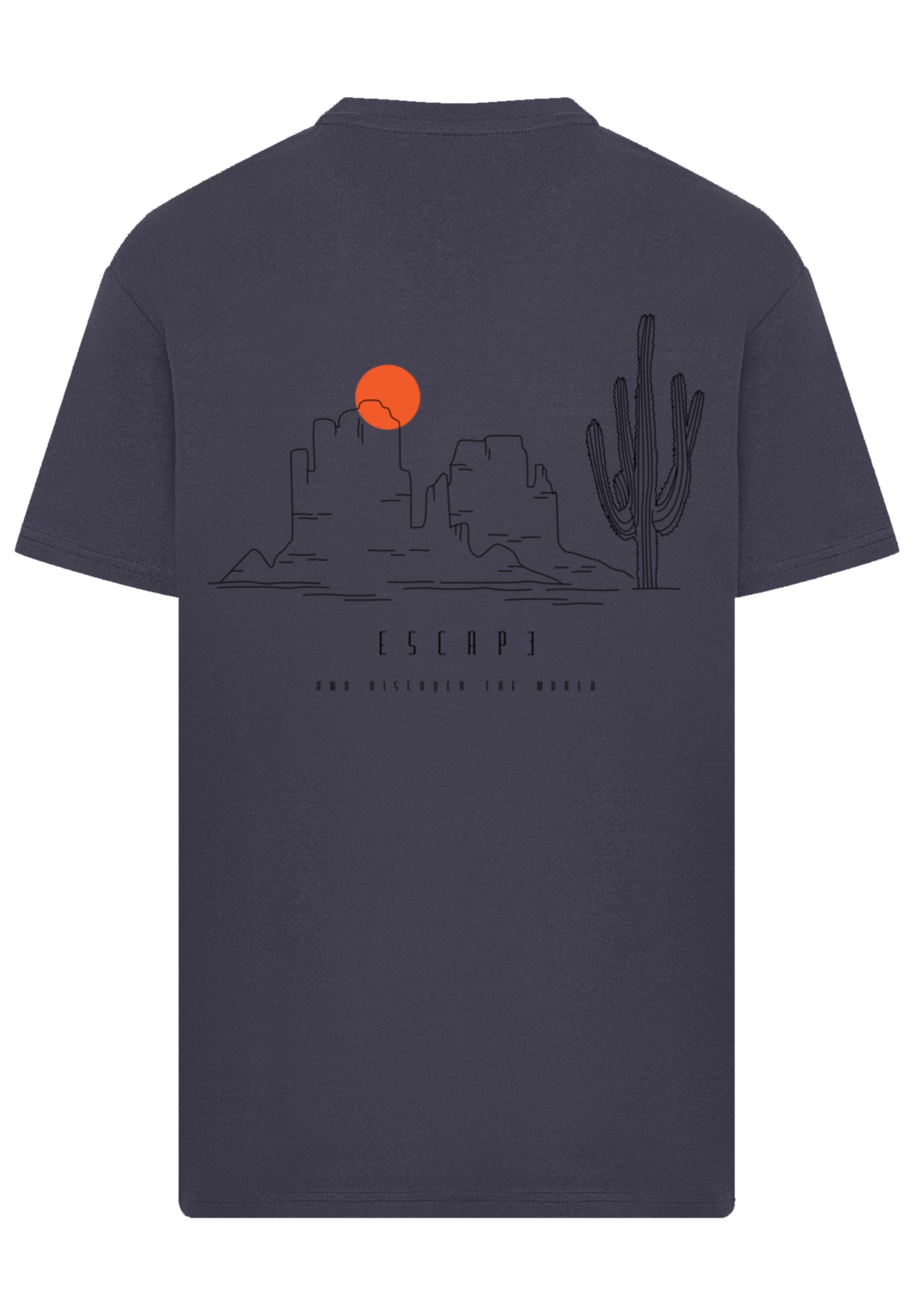 F4NT4STIC T-Shirt »Oversize Escape Discover the World Savannah«, Discover the World
