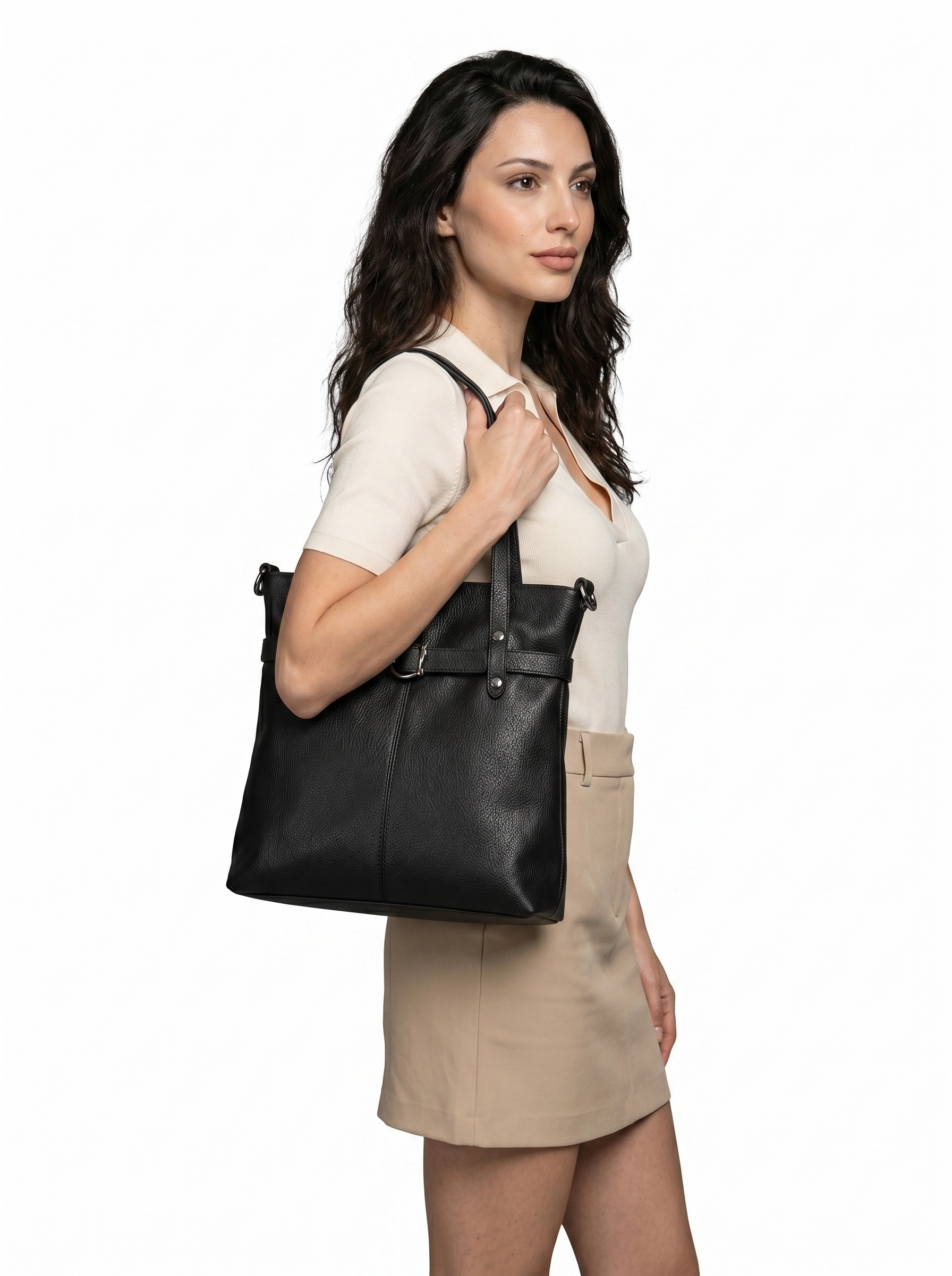 Cluty Shopper "CLUTY Damen echt Leder, Made in Italy" echt Leder, Made in Italy