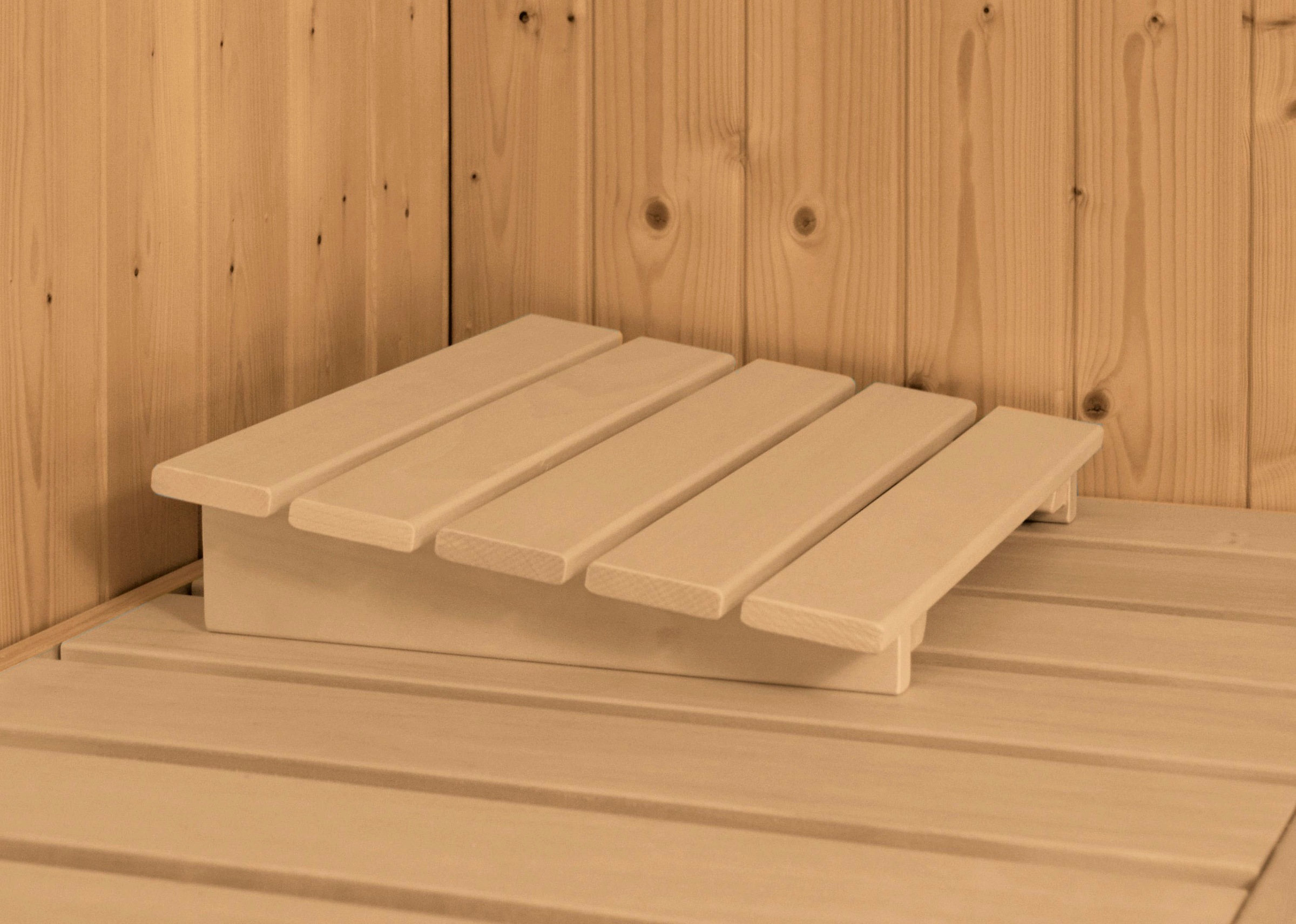 Karibu Sauna »Clara« Set,  Ofen 9 kW Bio externe Strg easy